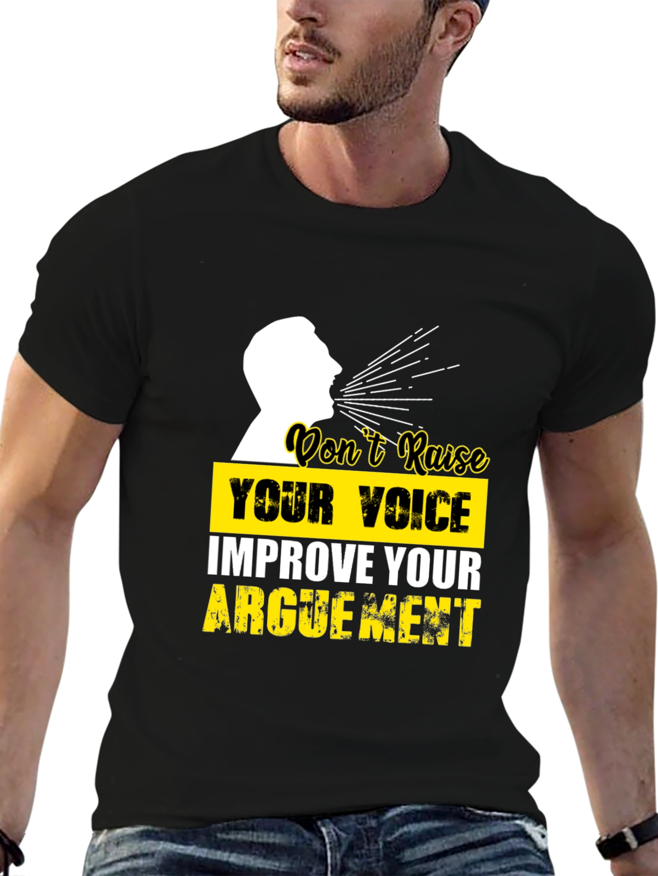 Improve Your Argument Graphic Tee - Mens Black T-Shirt