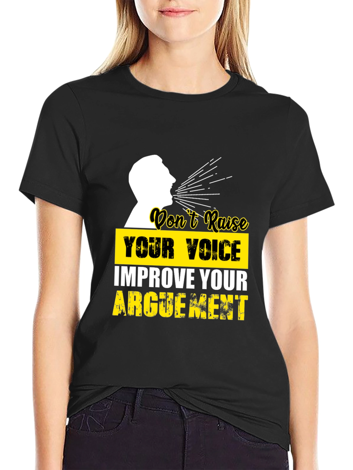 Improve Your Argument Graphic Tee - Mens Black T-Shirt