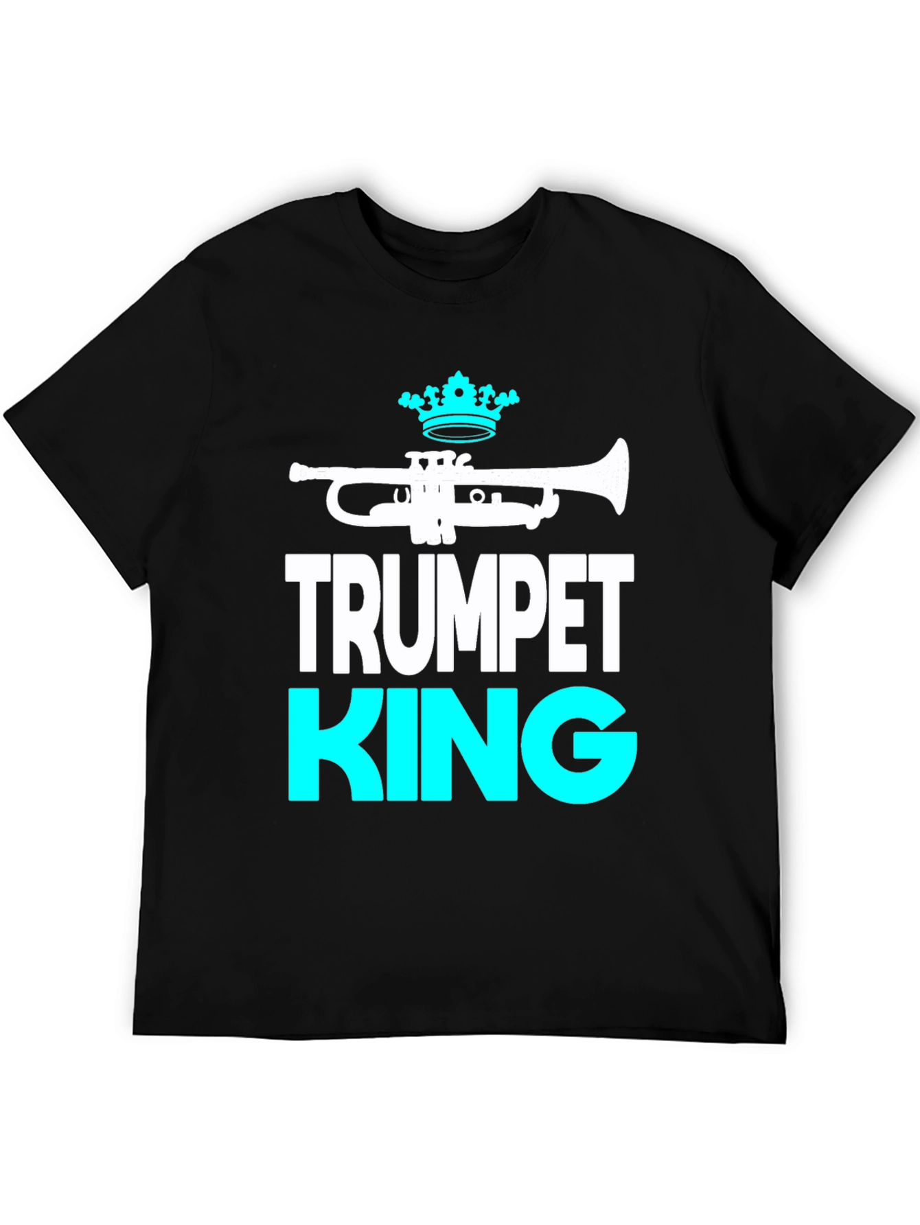 Trumpet King Graphic Tee - Music Lover T-Shirt