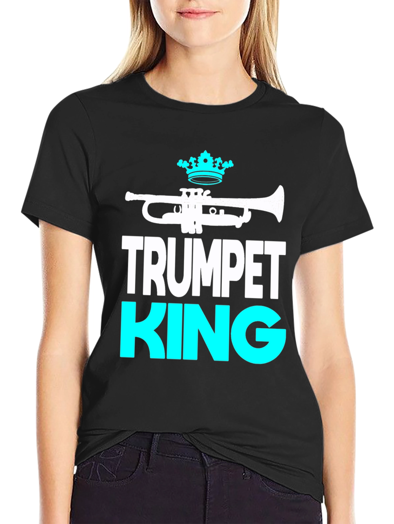 Trumpet King Graphic Tee - Music Lover T-Shirt