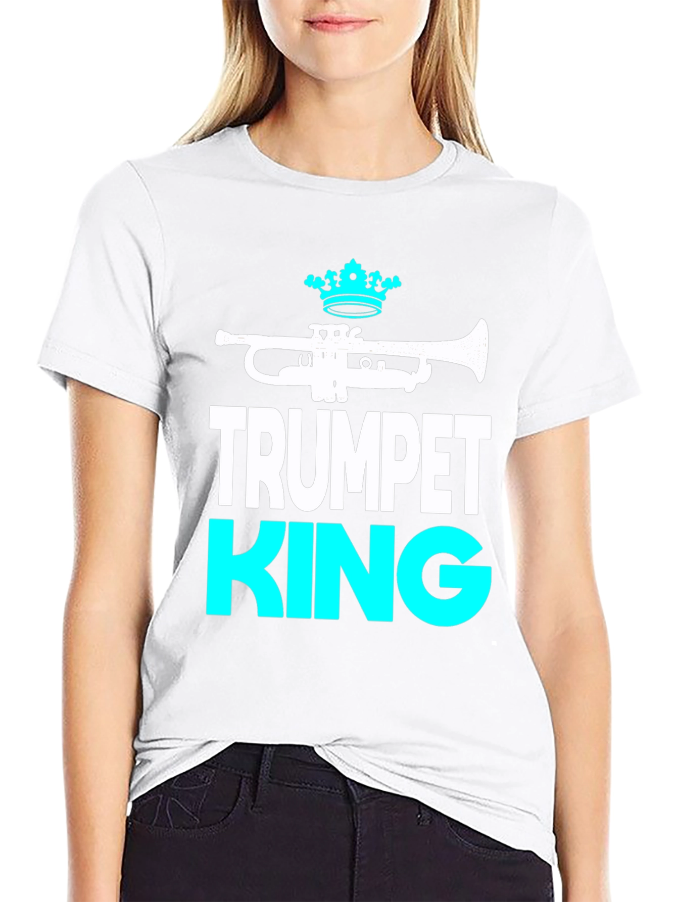 Trumpet King Graphic Tee - Music Lover T-Shirt