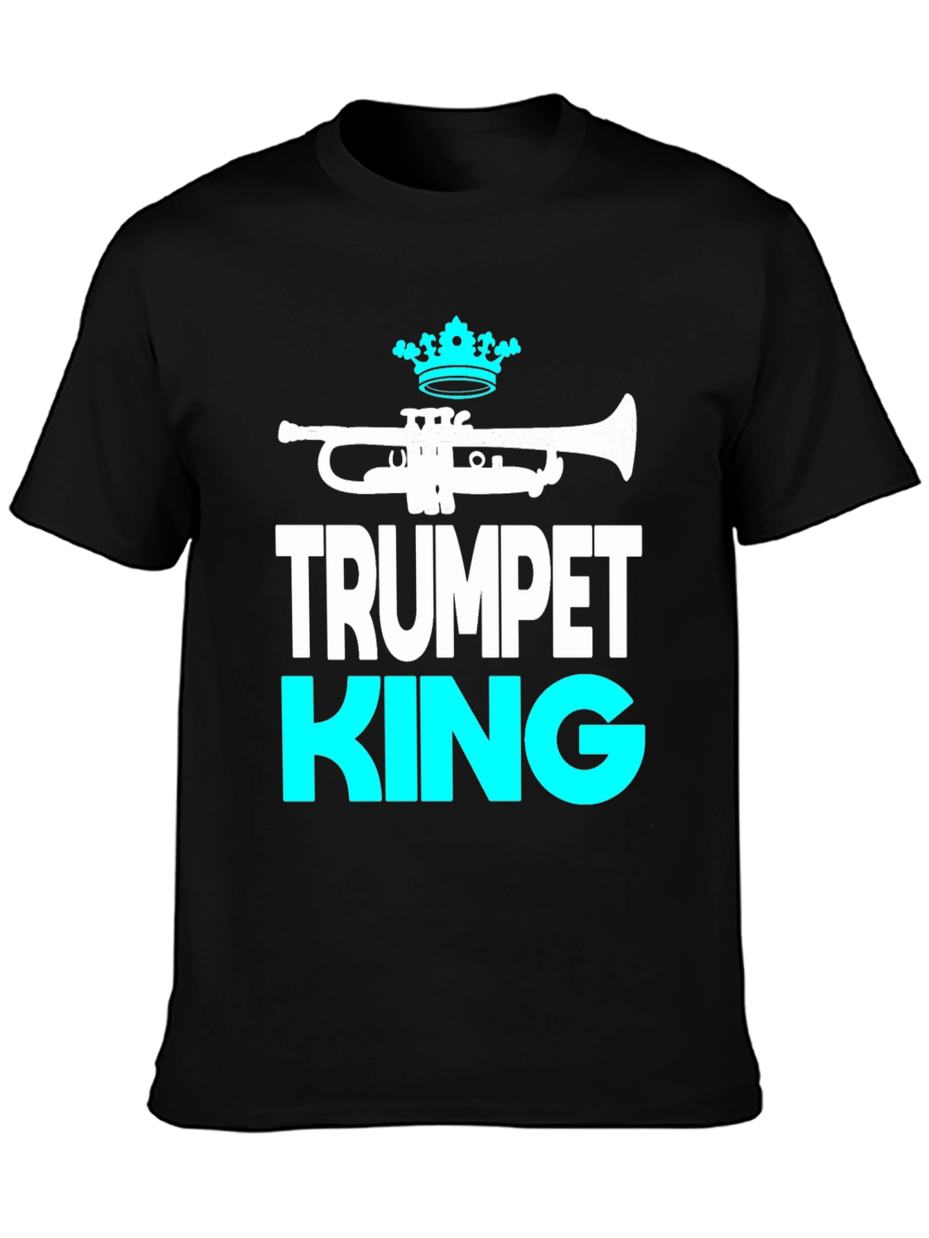 Trumpet King Graphic Tee - Music Lover T-Shirt