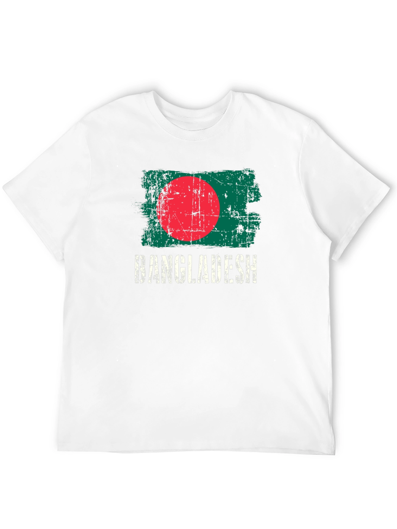 Bangladesh Flag T-Shirt - Grunge Style