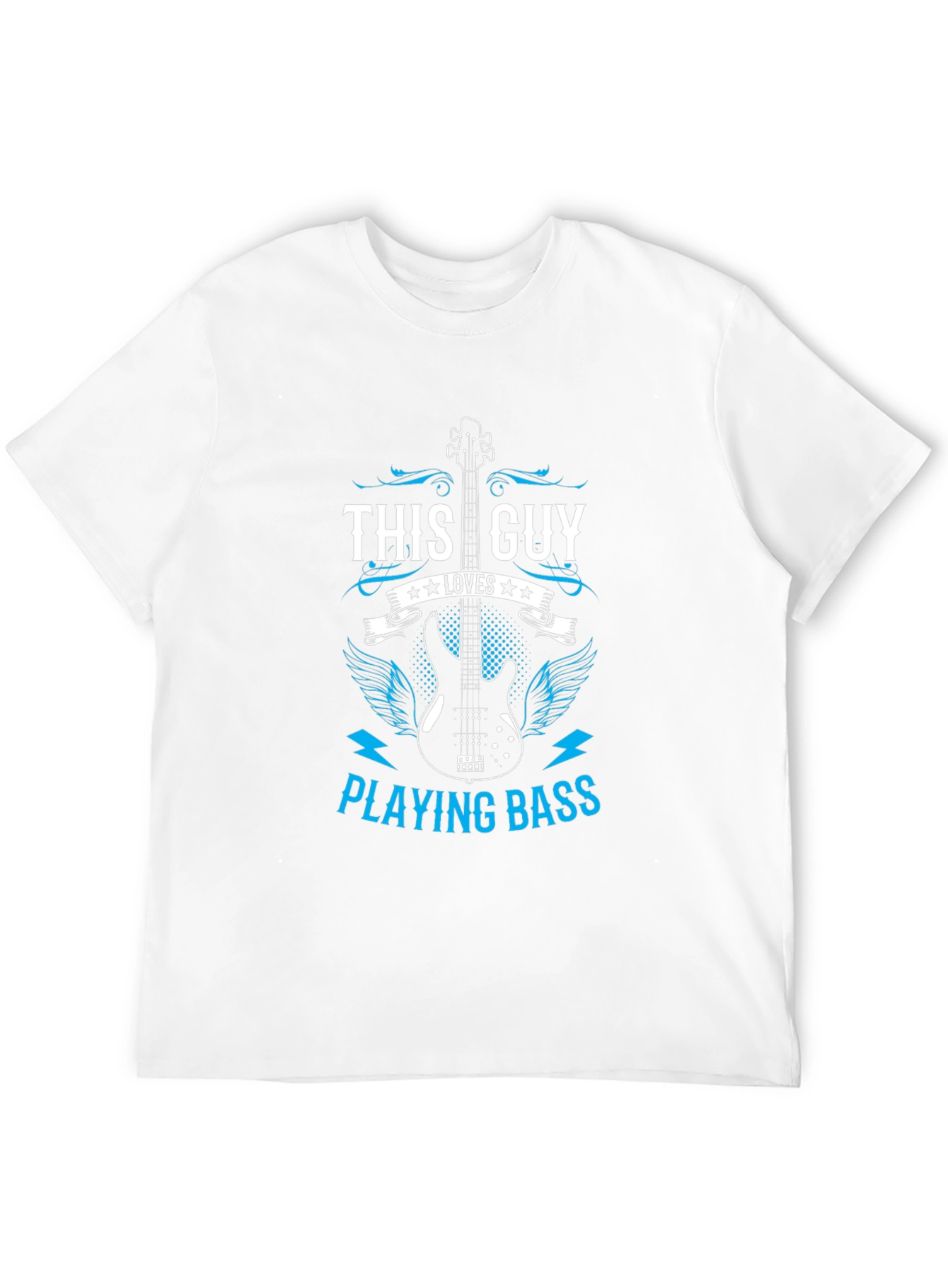 This Guy Loves Playing Bass T-Shirt Music Lover Tee