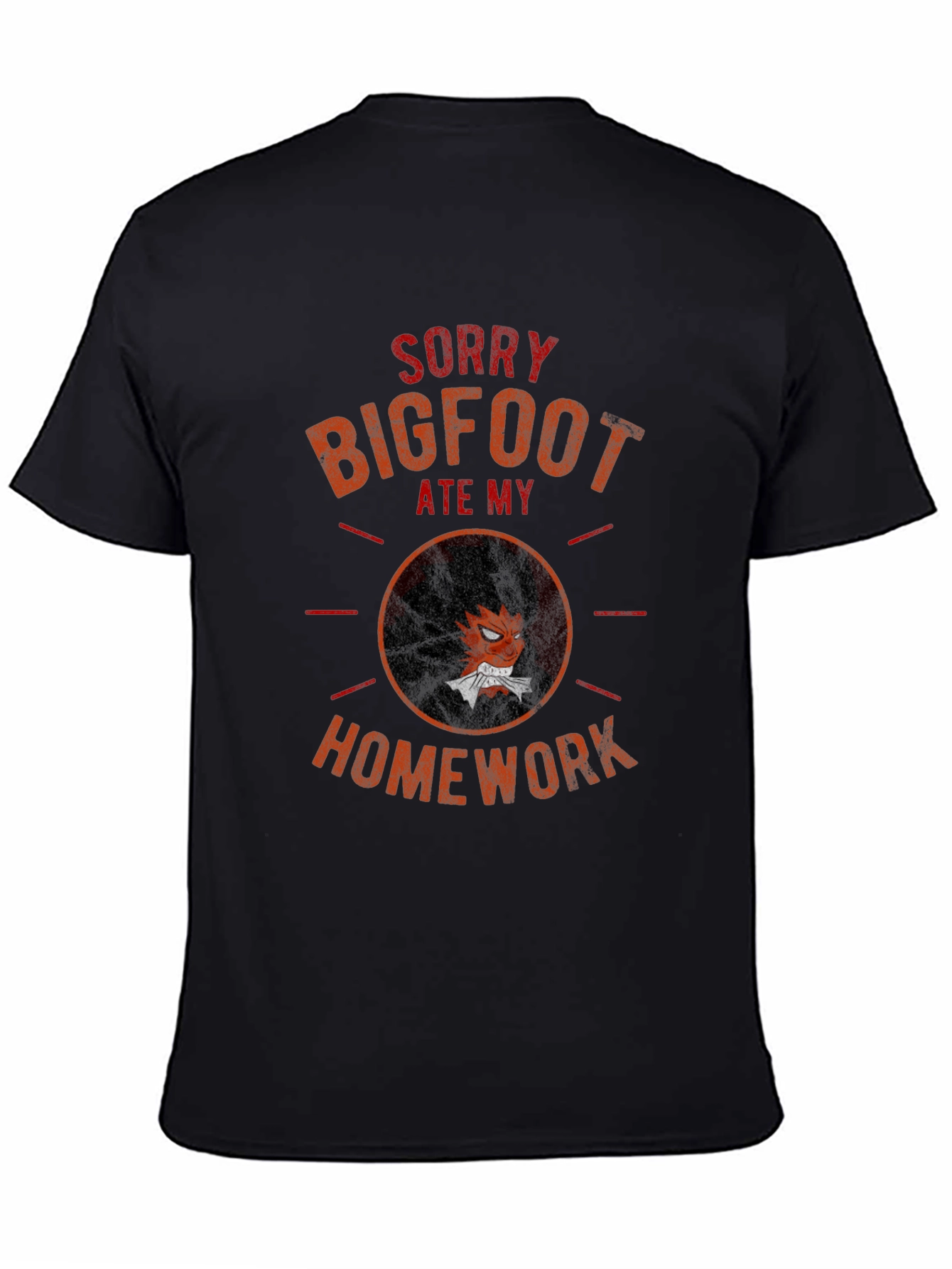 Bigfoot Ate My Homework Graphic Tee