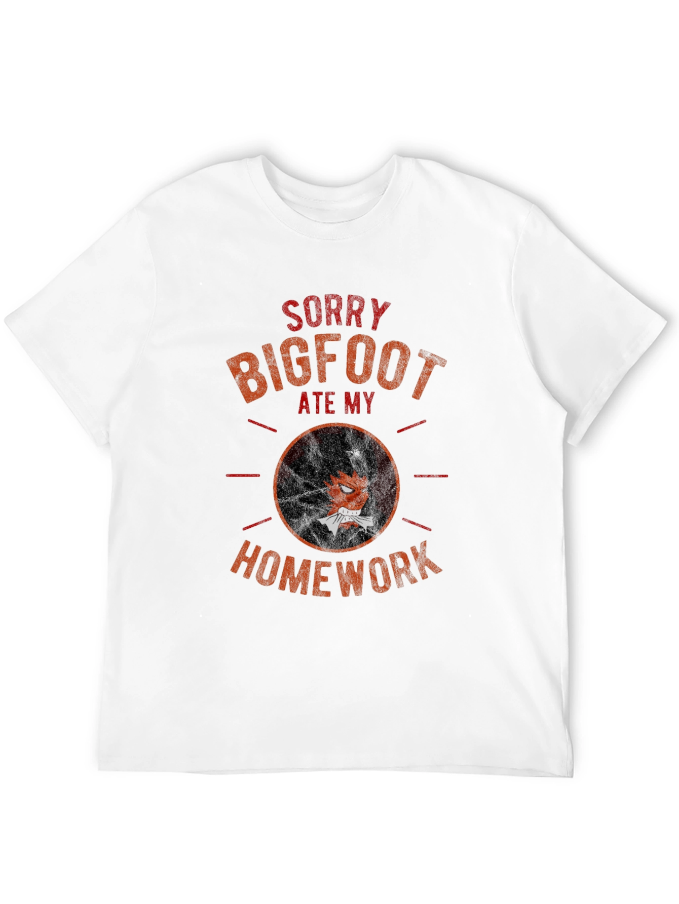 Bigfoot Ate My Homework Graphic Tee