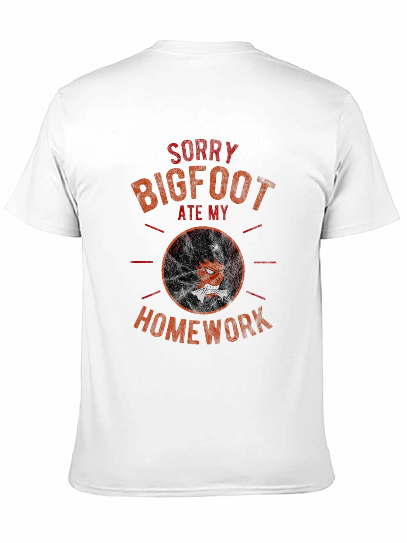 Bigfoot Ate My Homework Graphic Tee