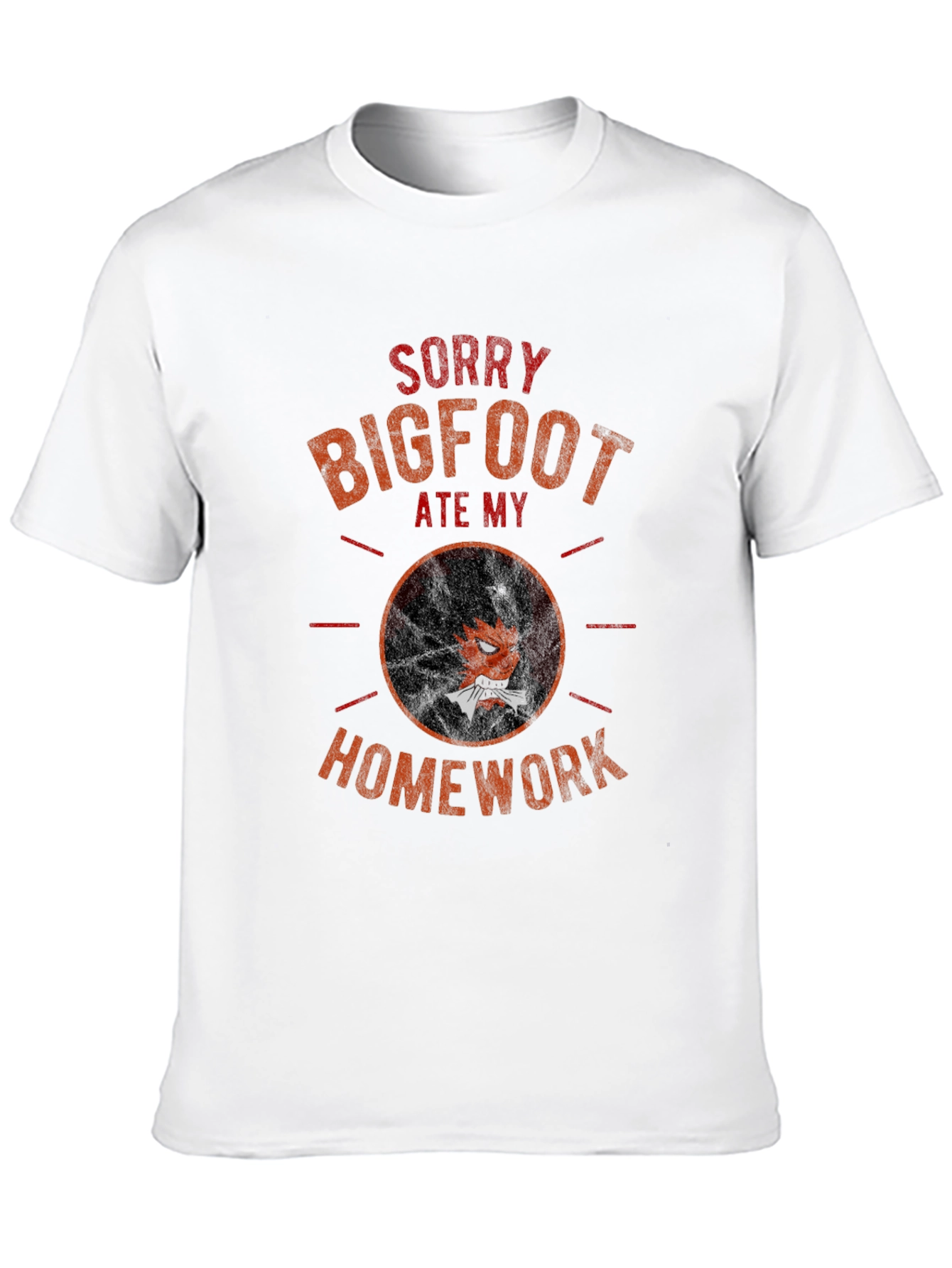 Bigfoot Ate My Homework Graphic Tee