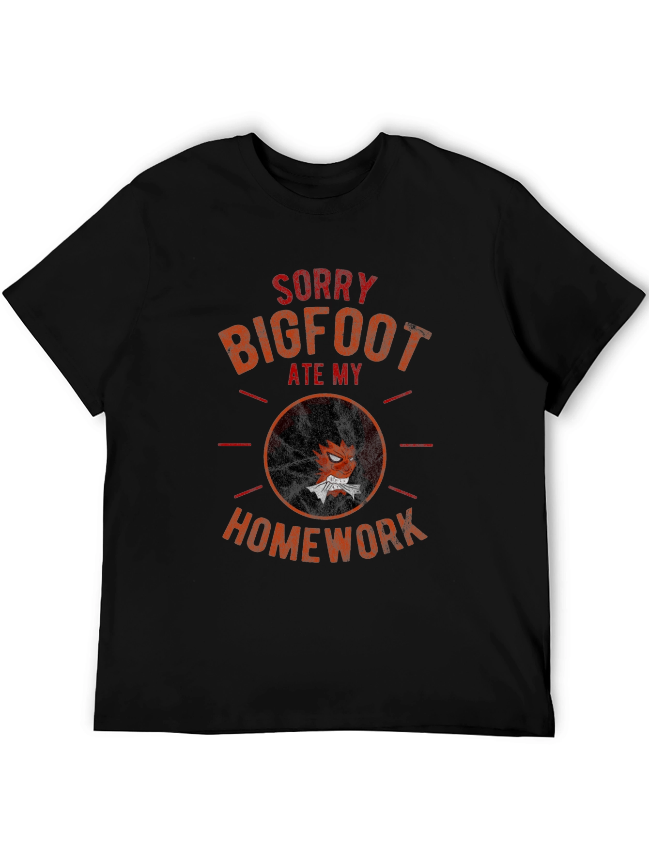 Bigfoot Ate My Homework Graphic Tee