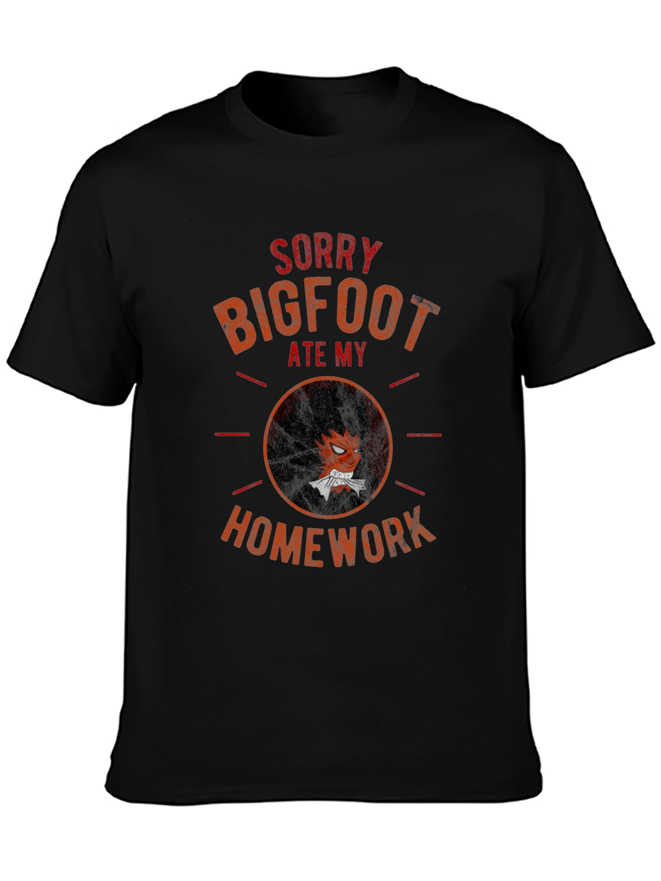 Bigfoot Ate My Homework Graphic Tee