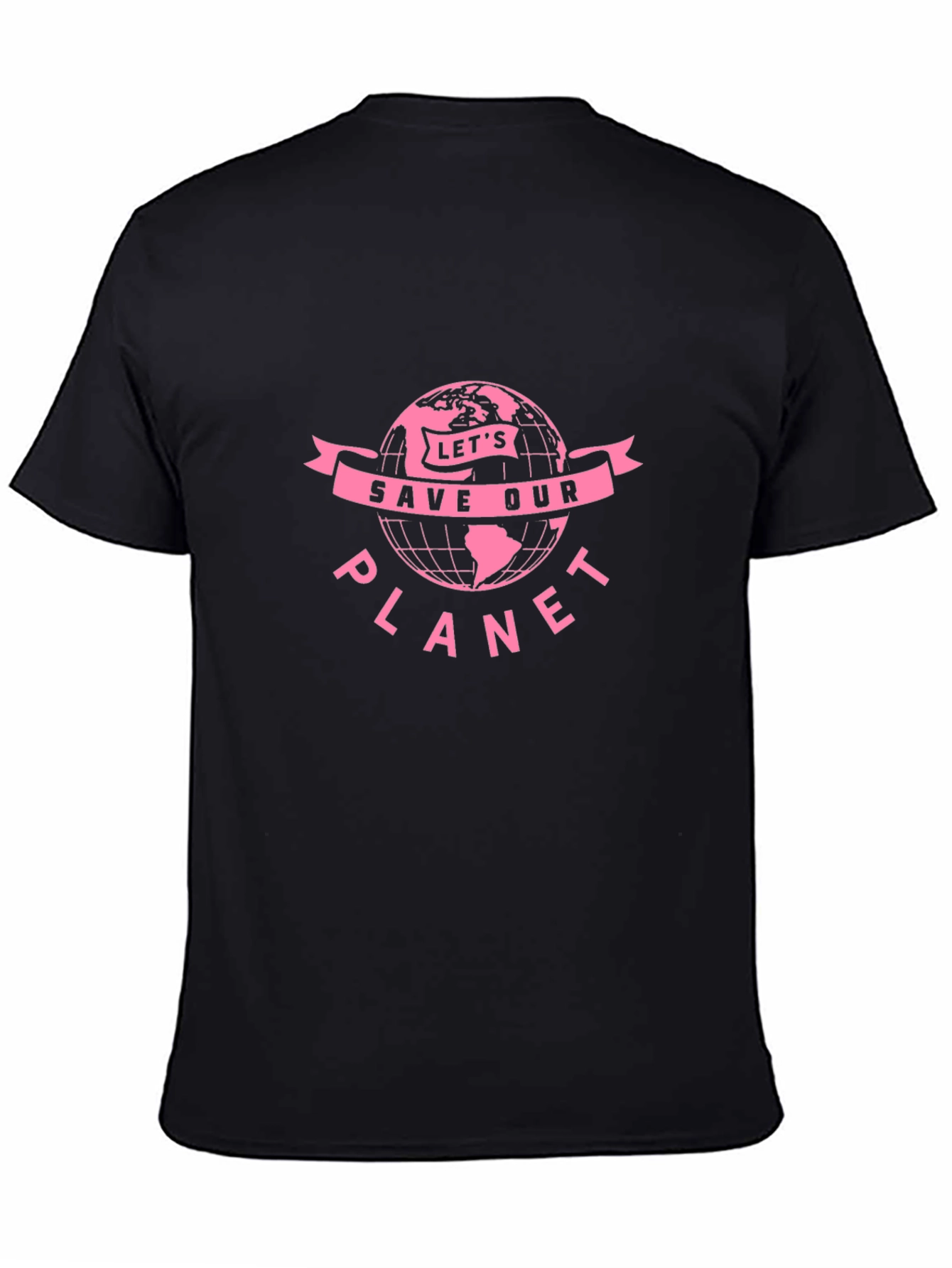 Lets Save Our Planet Graphic Tee - Black