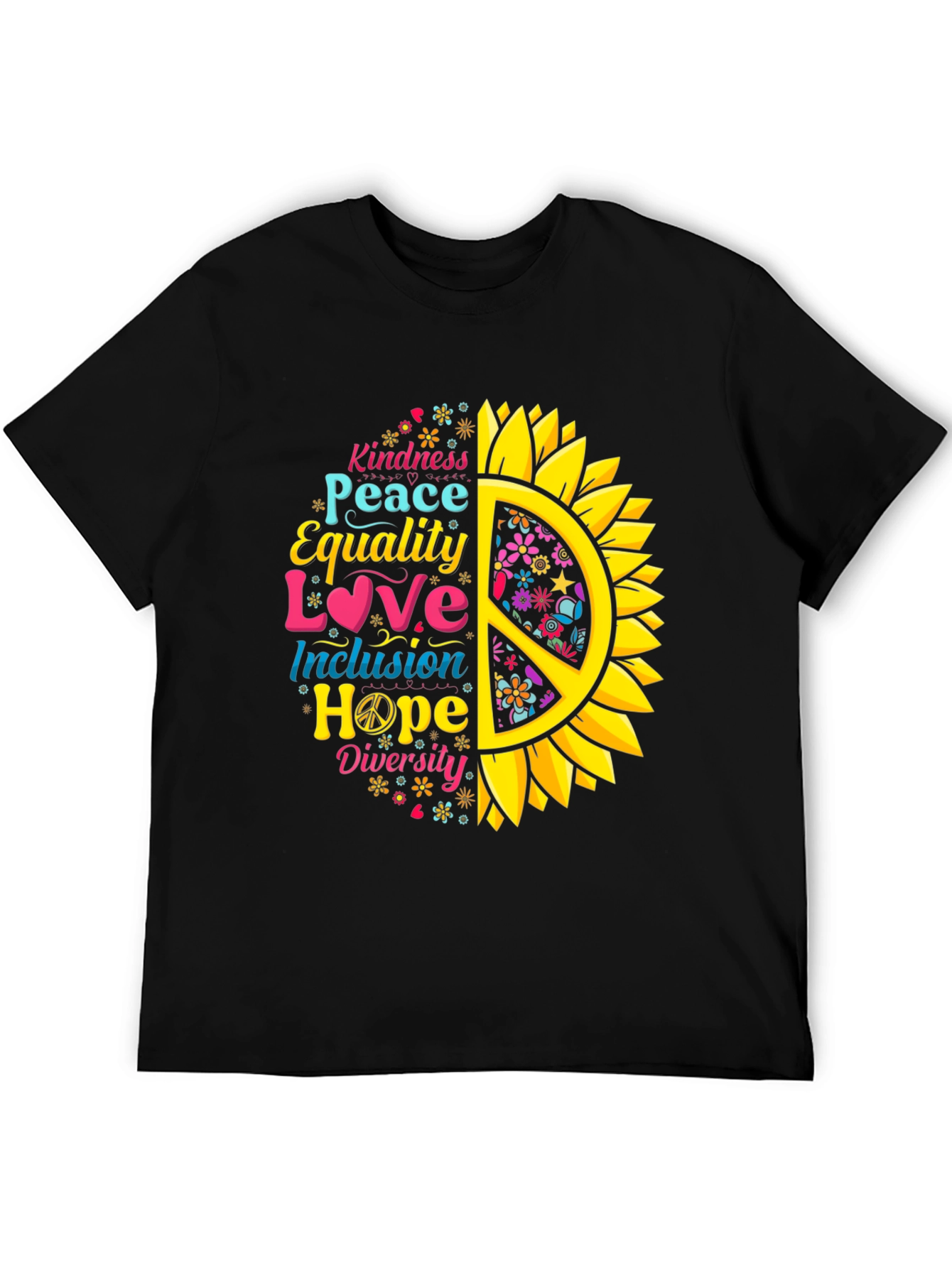 Kindness Peace Love Graphic T-Shirt