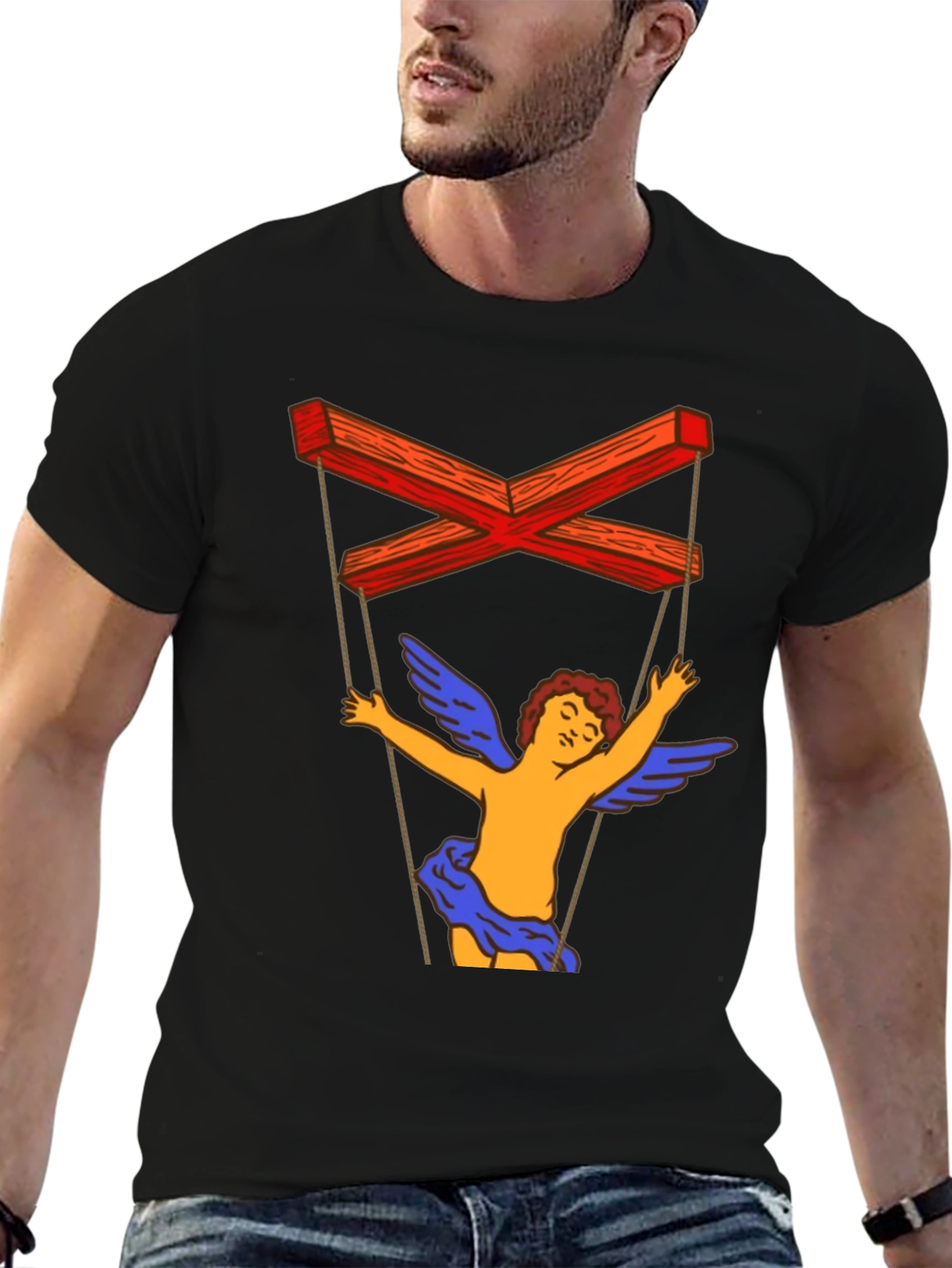 Puppet Angel Graphic T-Shirt - Unique Design