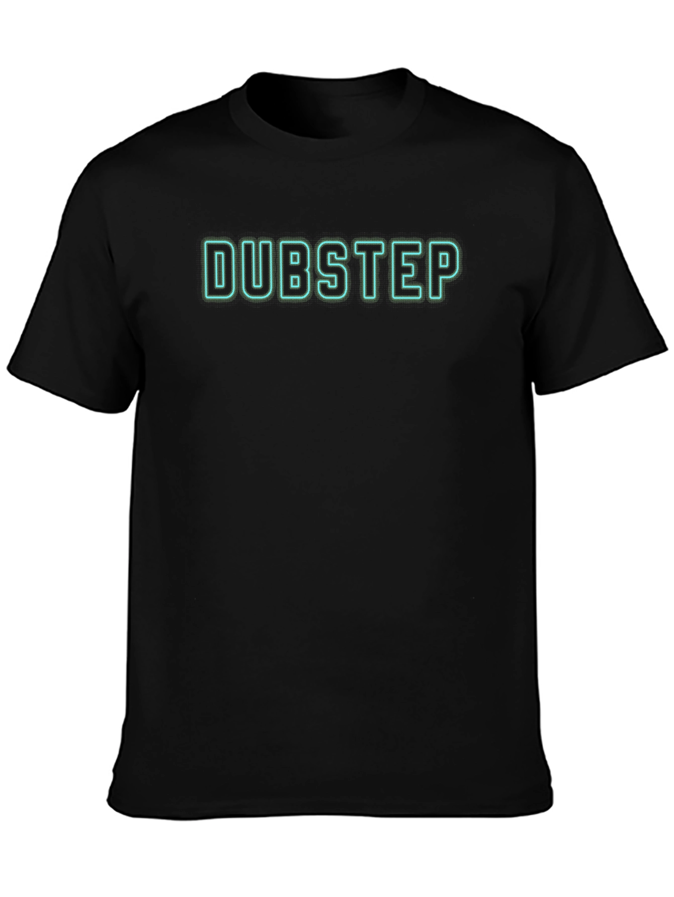 Dubstep Neon Graphic Black T-Shirt
