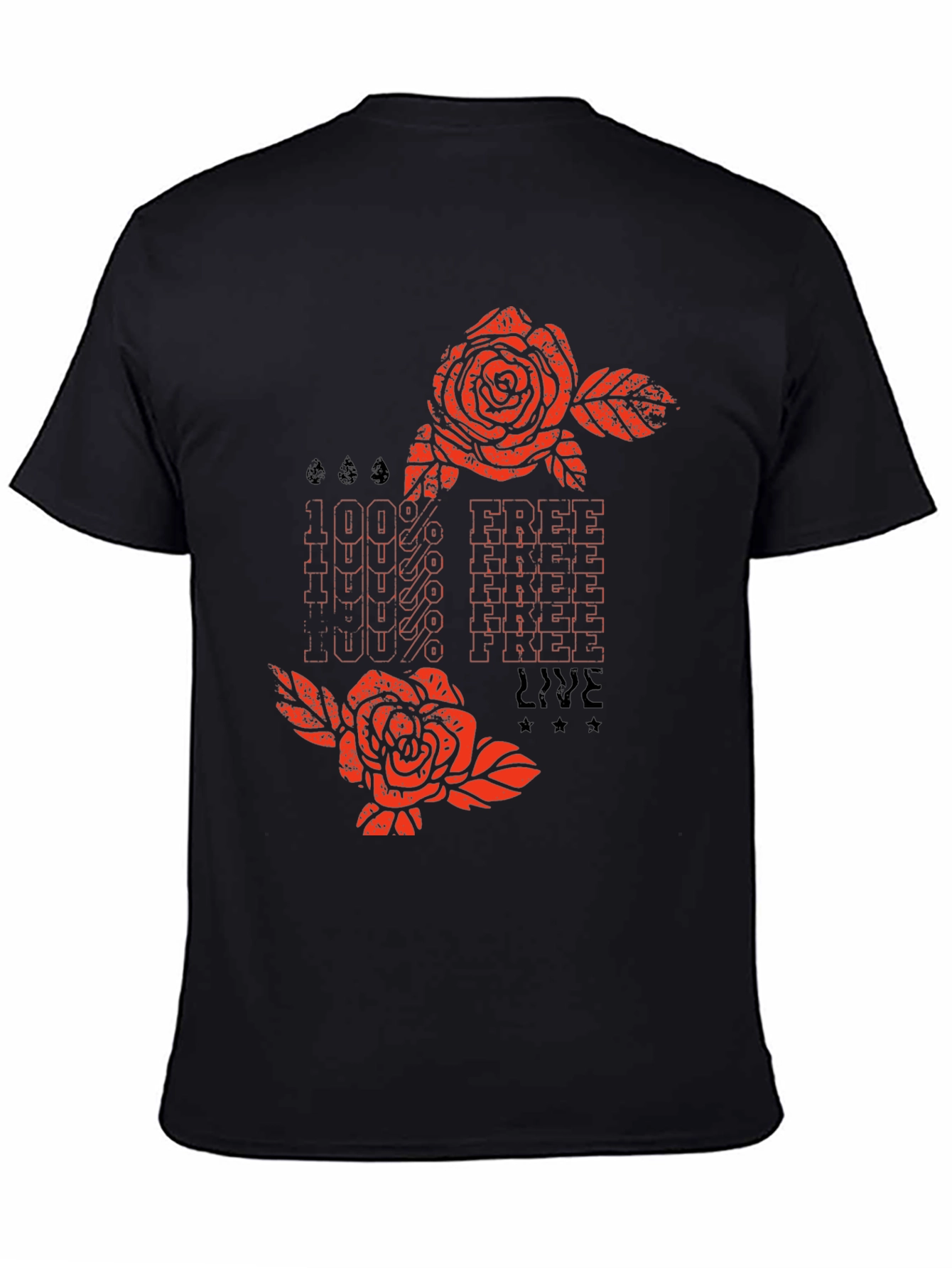 100% Free Live Graphic Tee