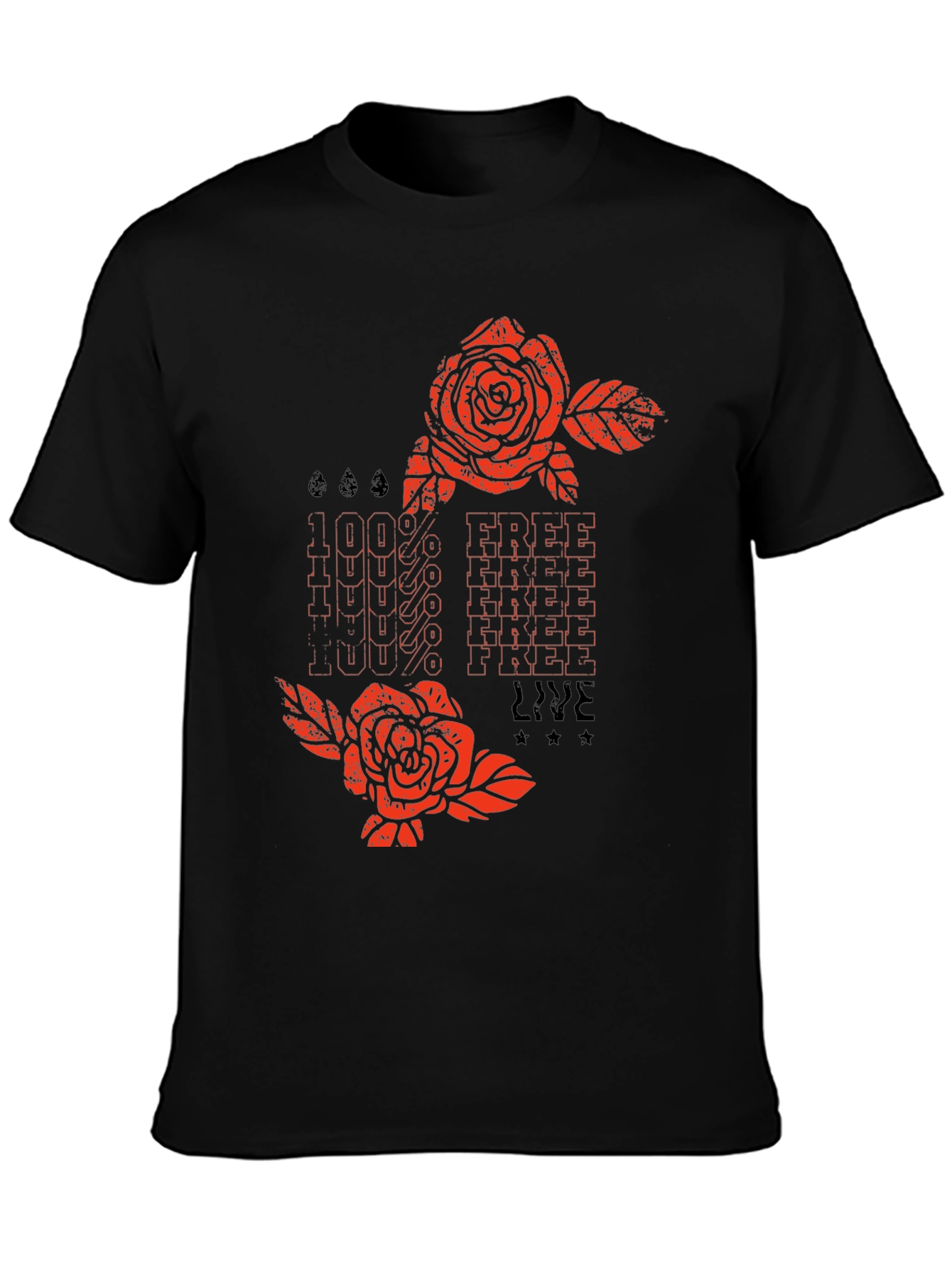 100% Free Live Graphic Tee