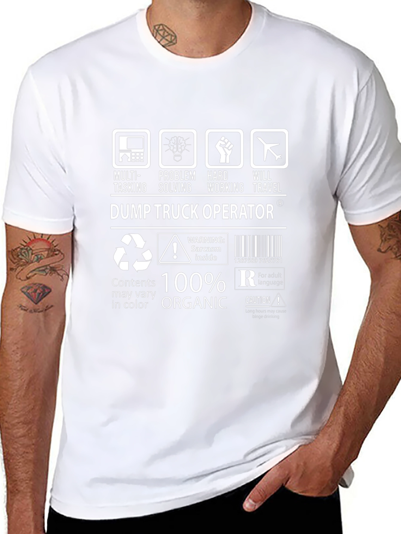 Dump Truck Operator T-Shirt - Organic Cotton