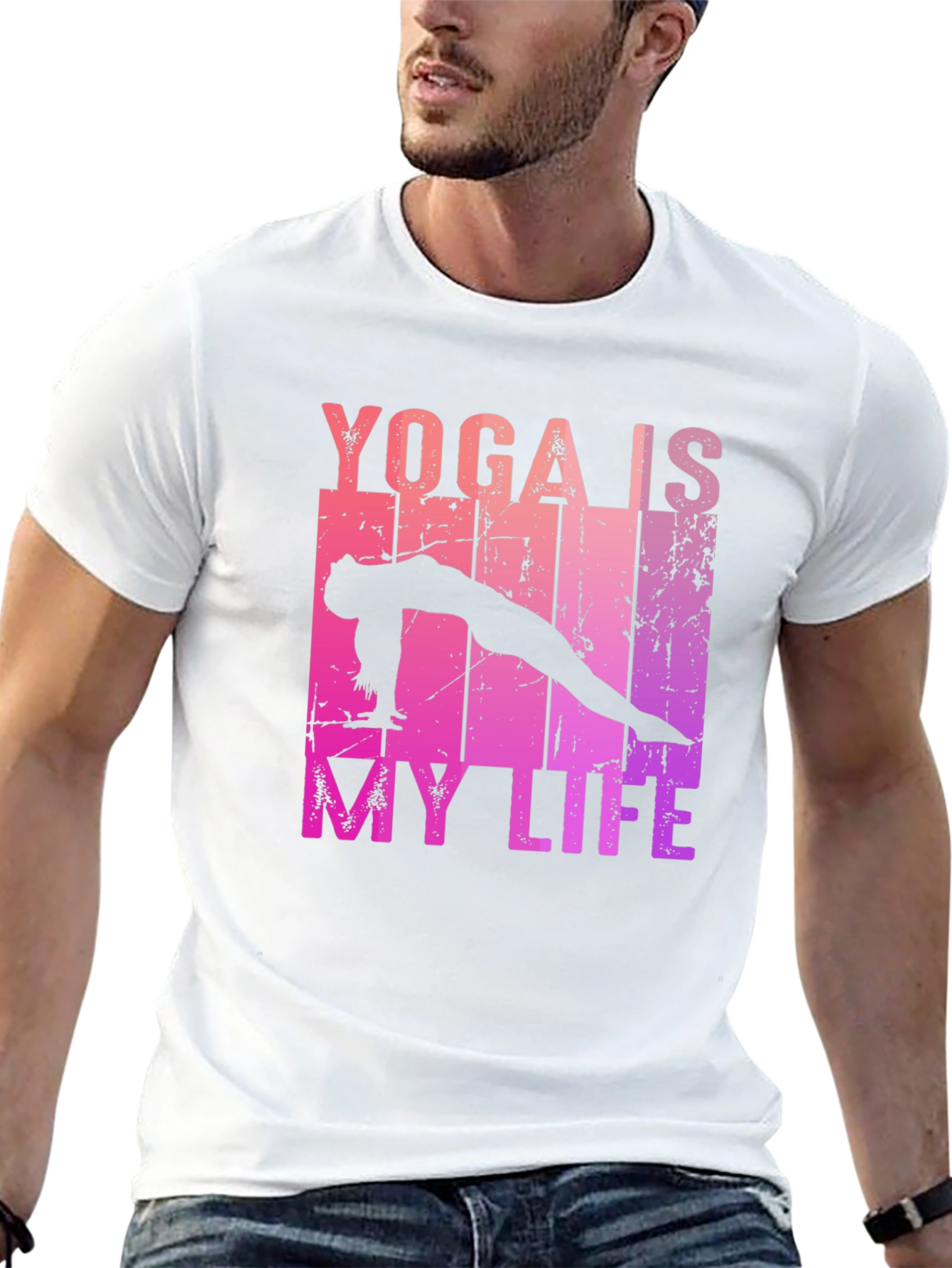 Yoga Is My Life Black T-Shirt