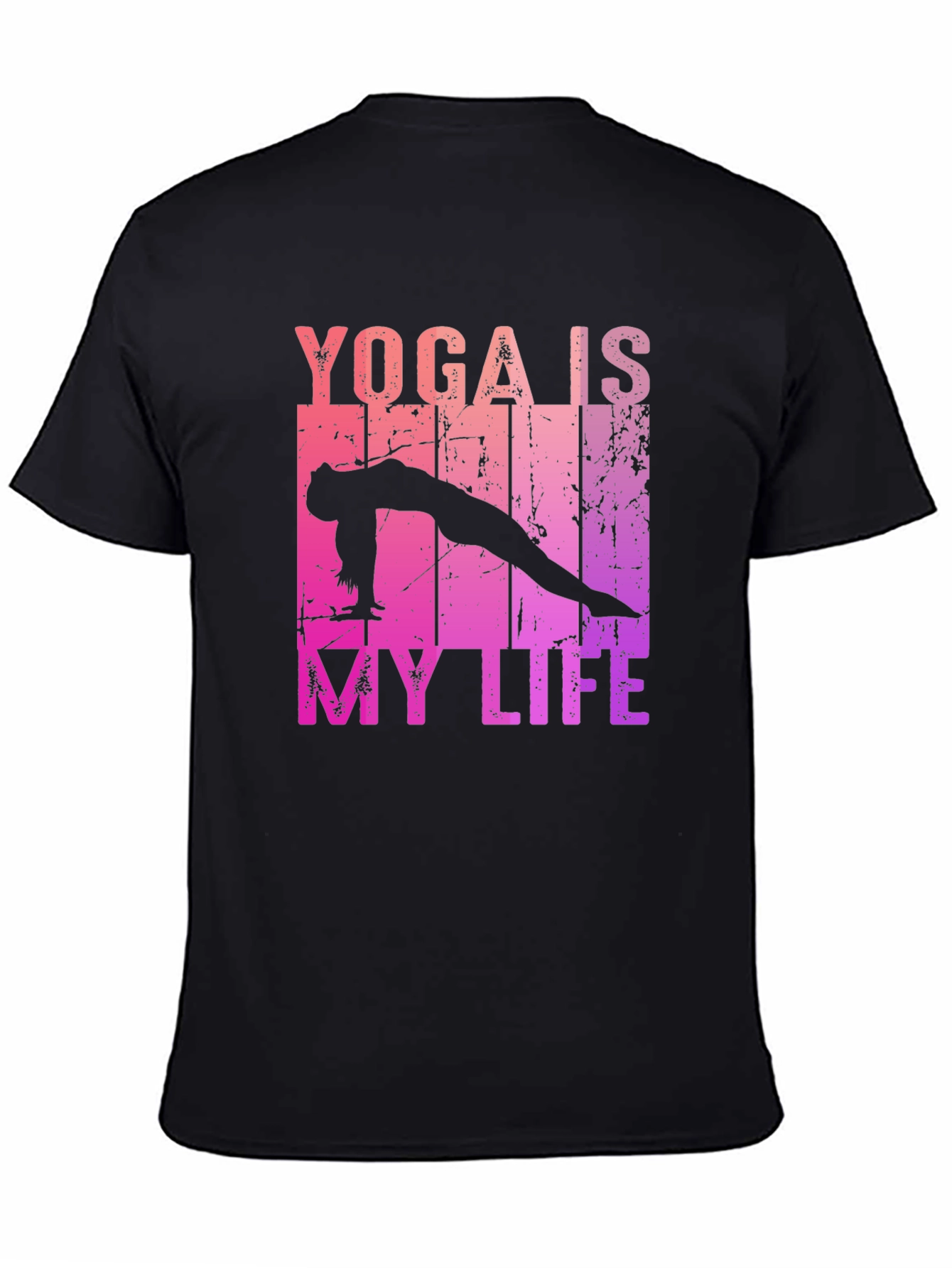 Yoga Is My Life Black T-Shirt