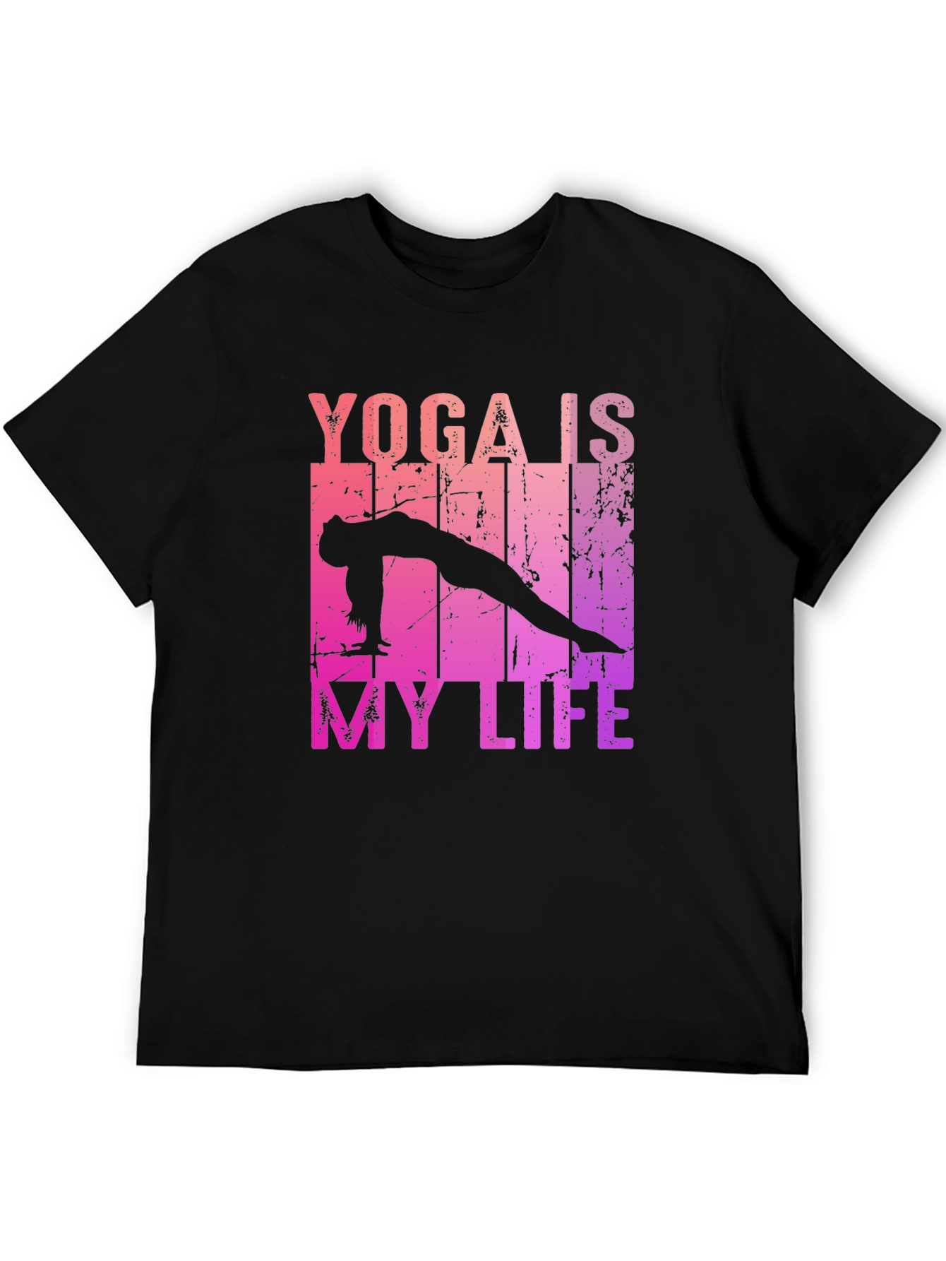 Yoga Is My Life Black T-Shirt