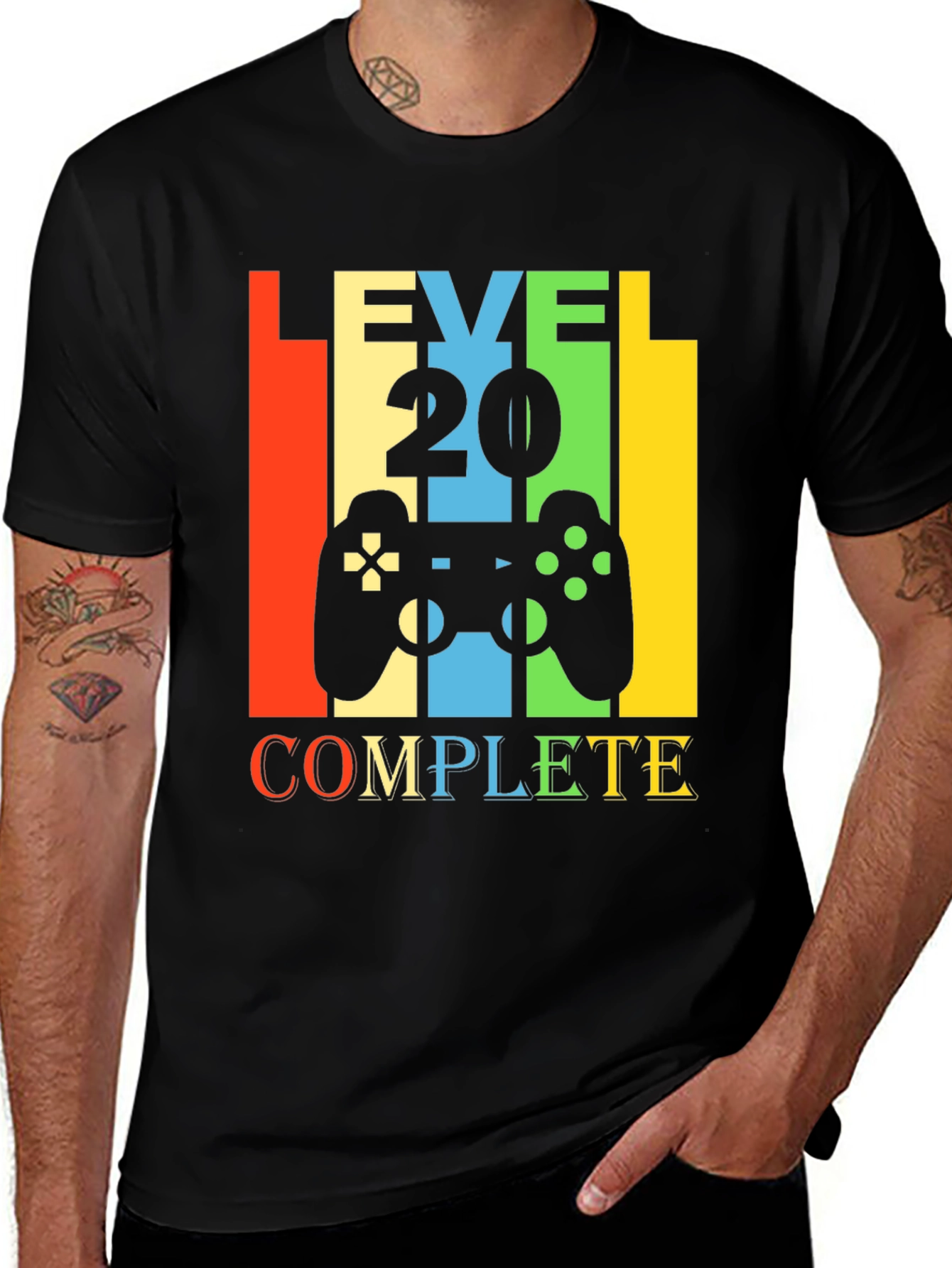 Level 20 Complete T-Shirt - Gamer Birthday Tee