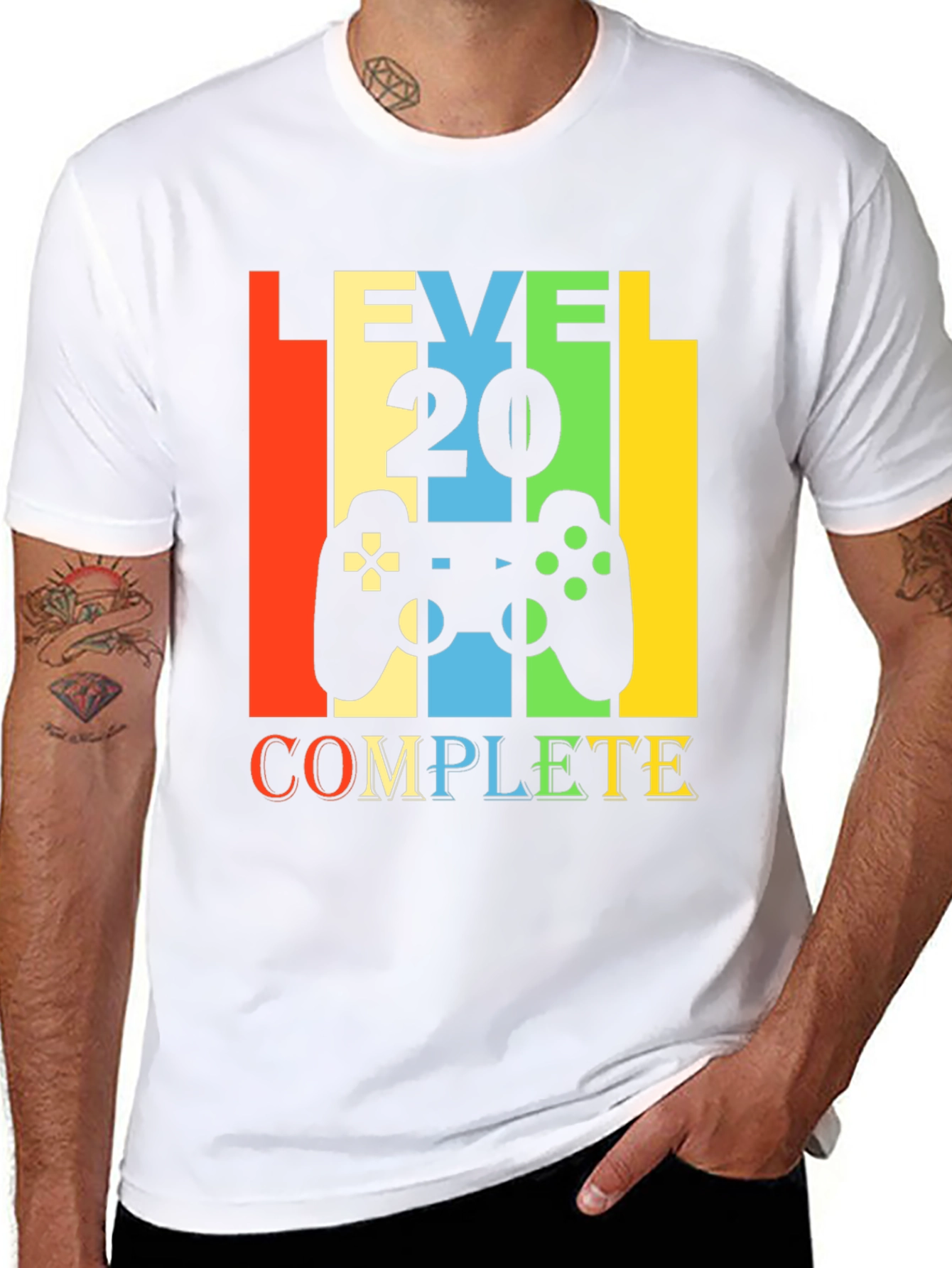 Level 20 Complete T-Shirt - Gamer Birthday Tee