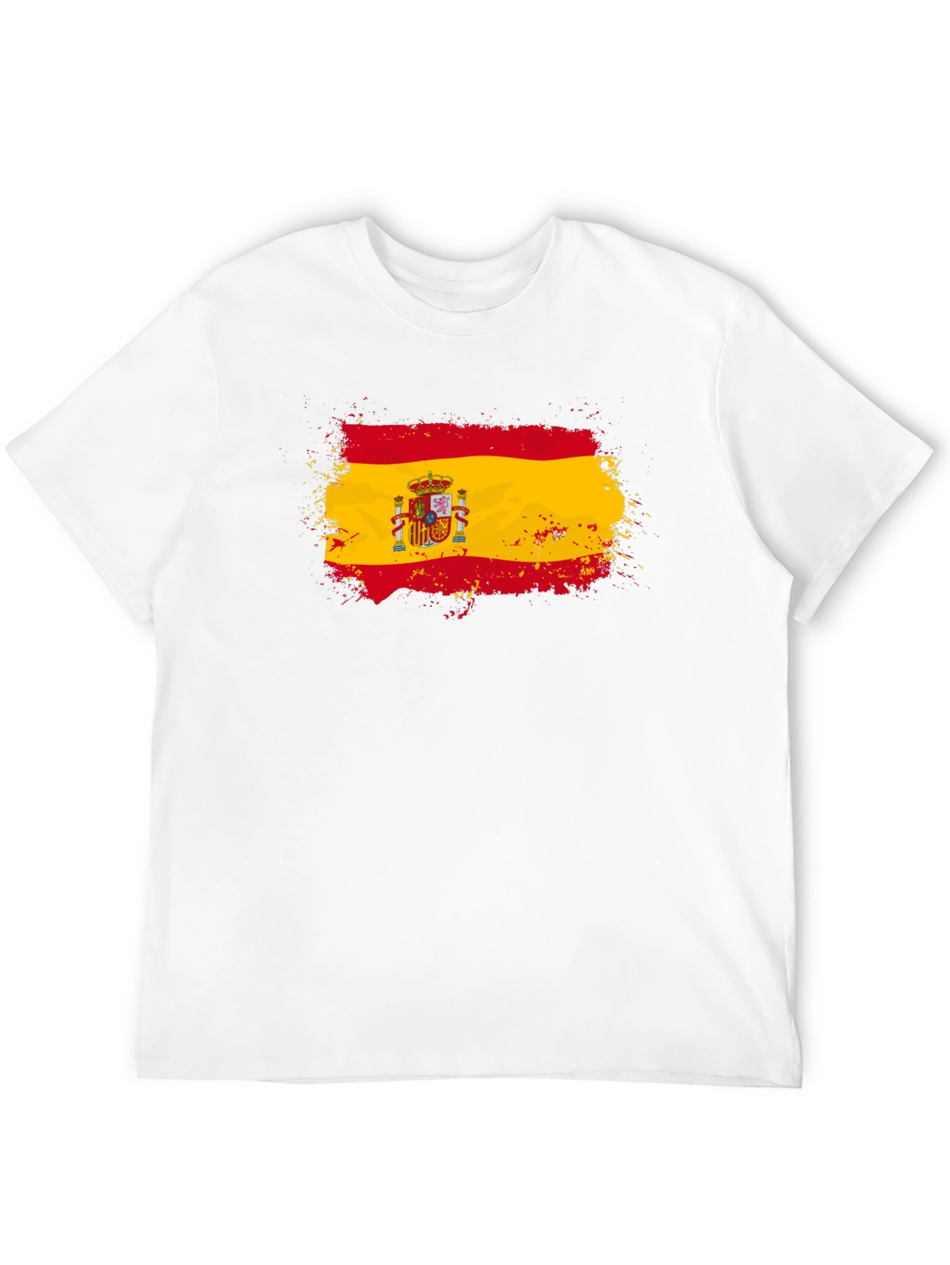 Spain Flag T-Shirt - Distressed Design