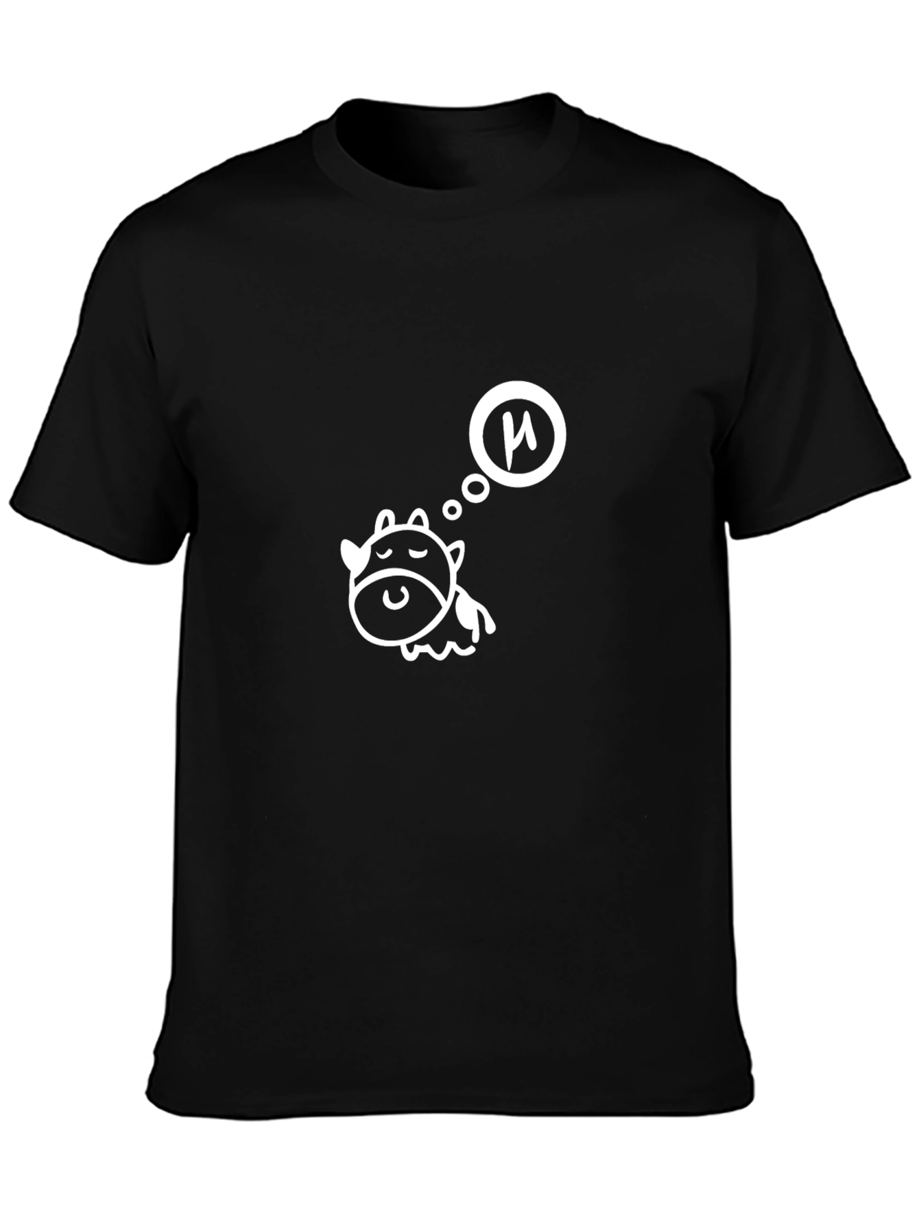 Dreaming Cow Black T-Shirt