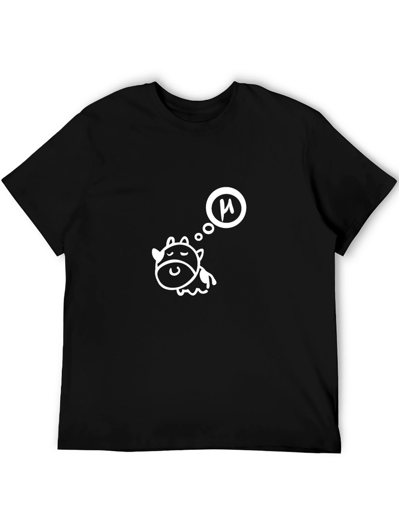 Dreaming Cow Black T-Shirt
