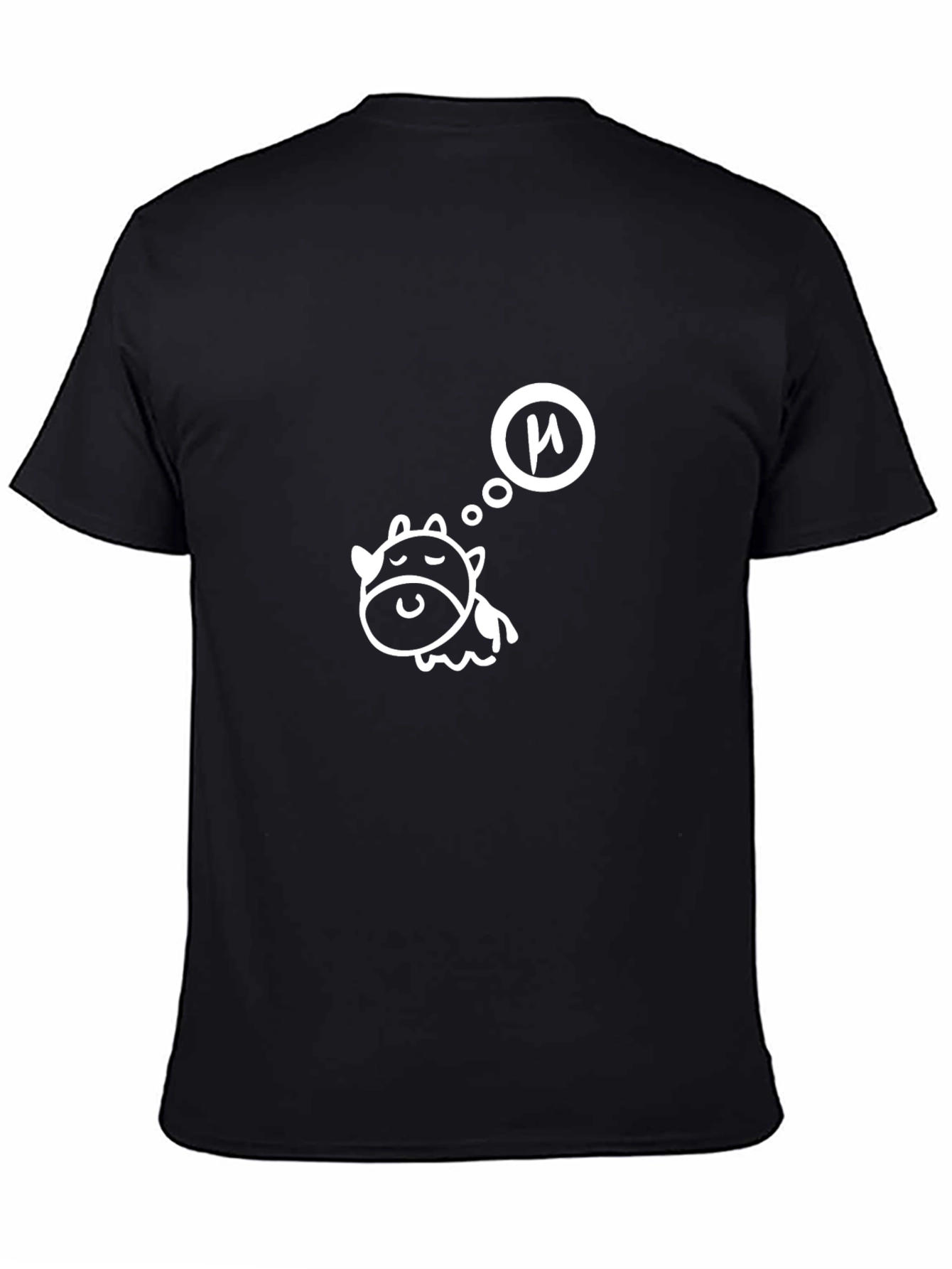 Dreaming Cow Black T-Shirt