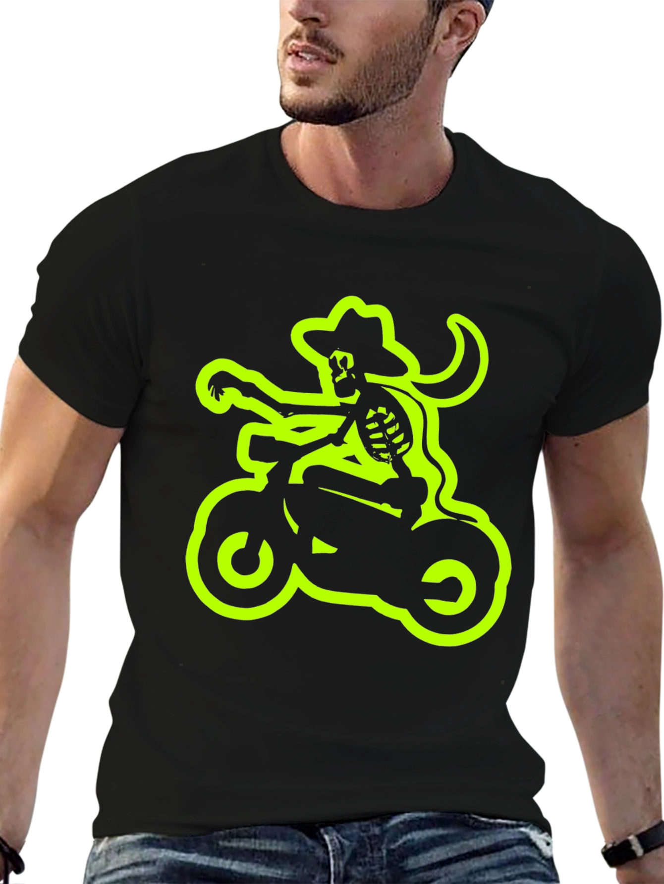 Skeleton Rider Black T-Shirt