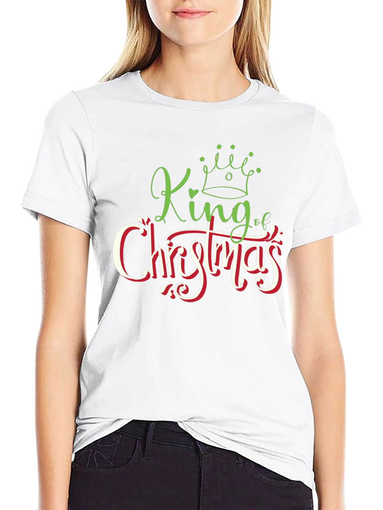 King of Christmas Graphic T-Shirt - Holiday Apparel