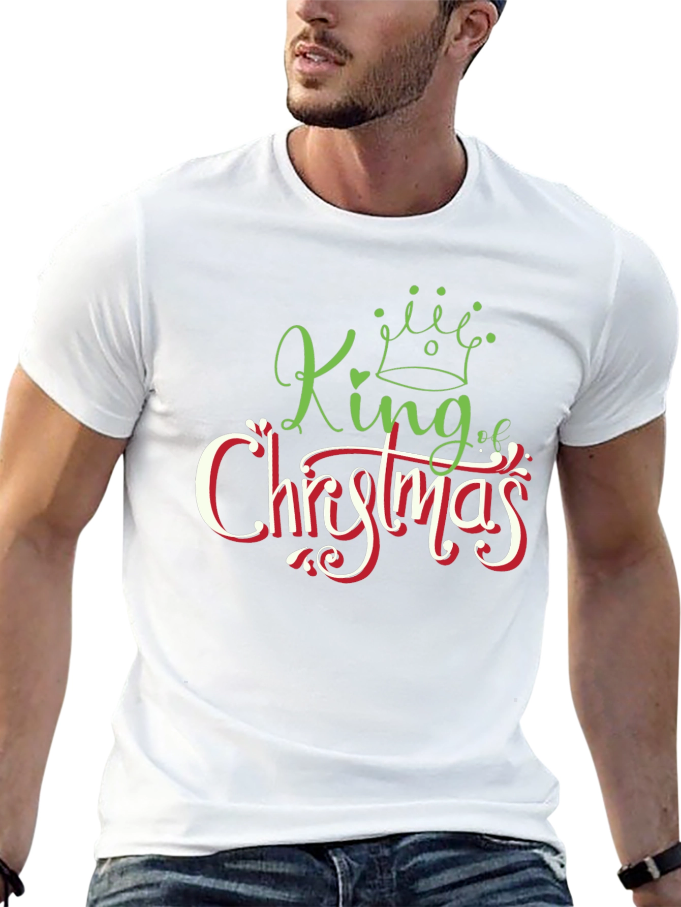 King of Christmas Graphic T-Shirt - Holiday Apparel