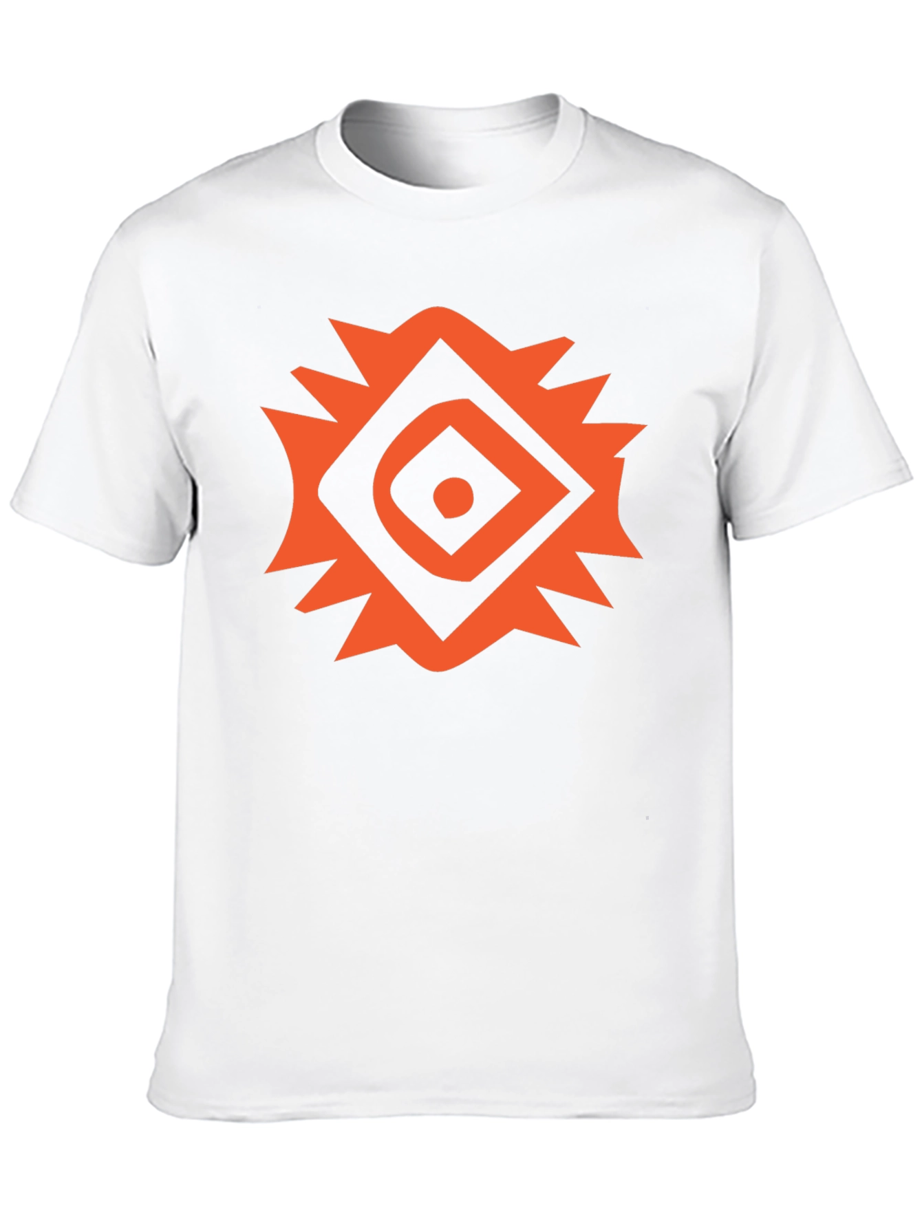 Abstract Geometric Graphic Black T-Shirt
