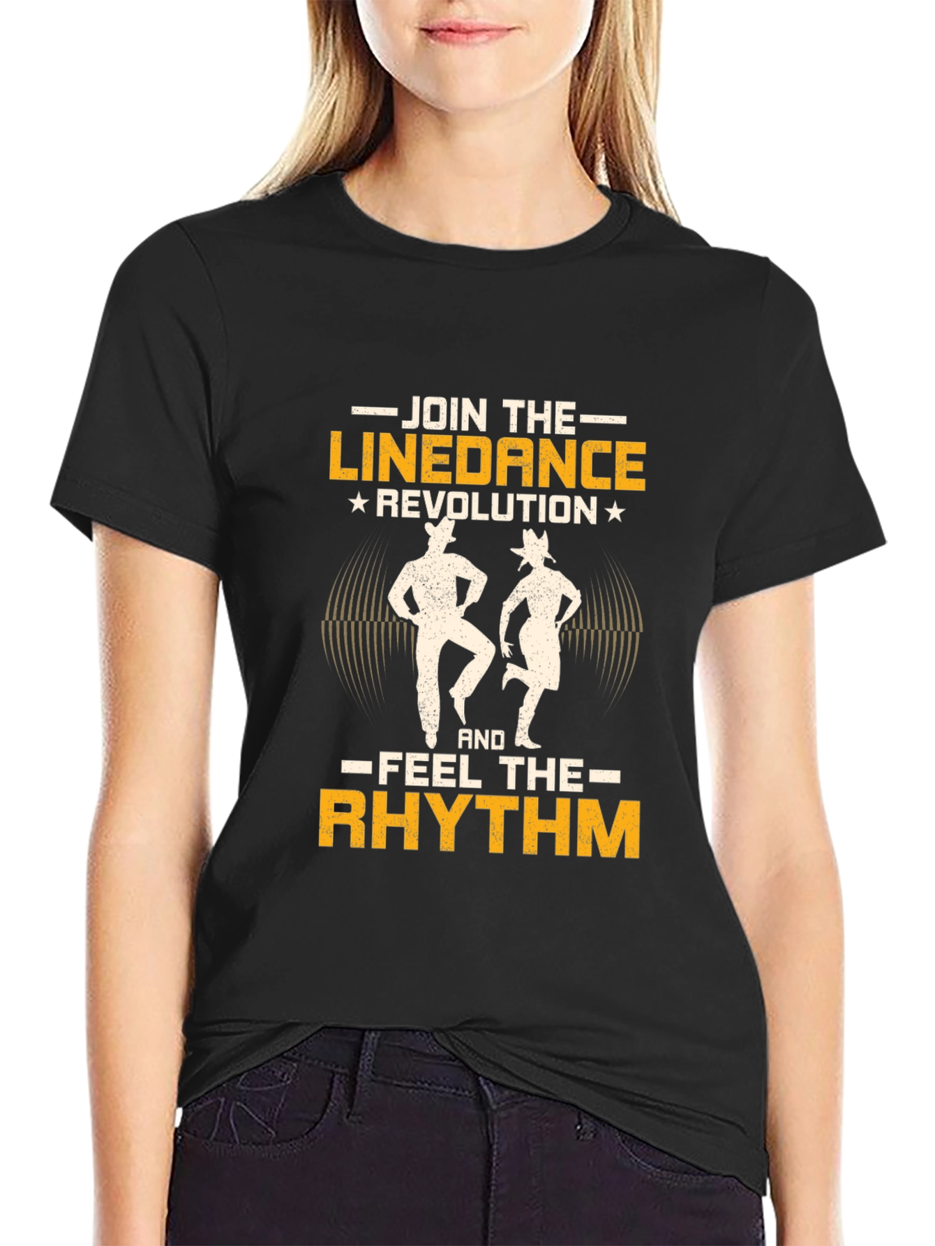 Line Dance Revolution T-Shirt: Feel the Rhythm