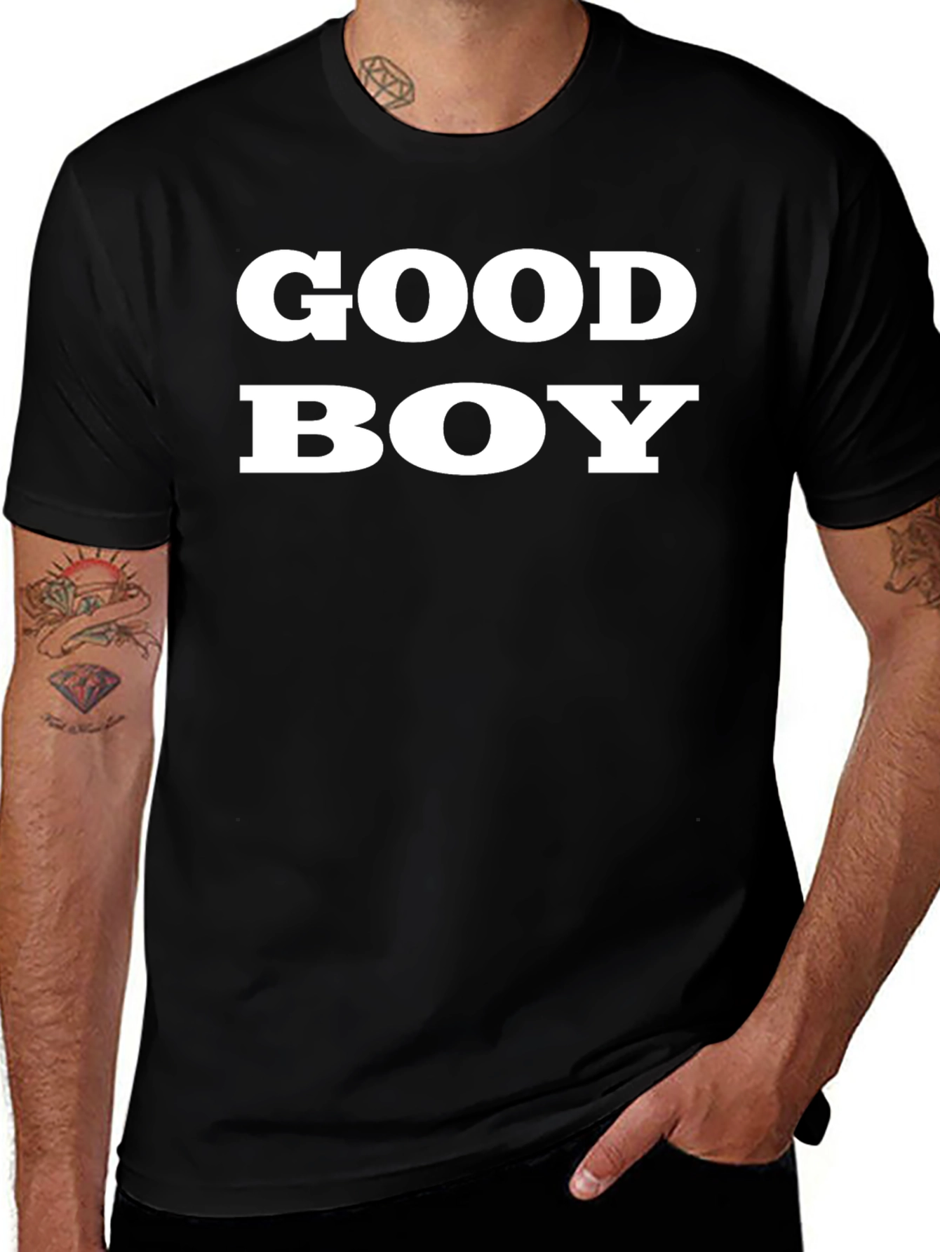 Good Boy Black Graphic T-Shirt
