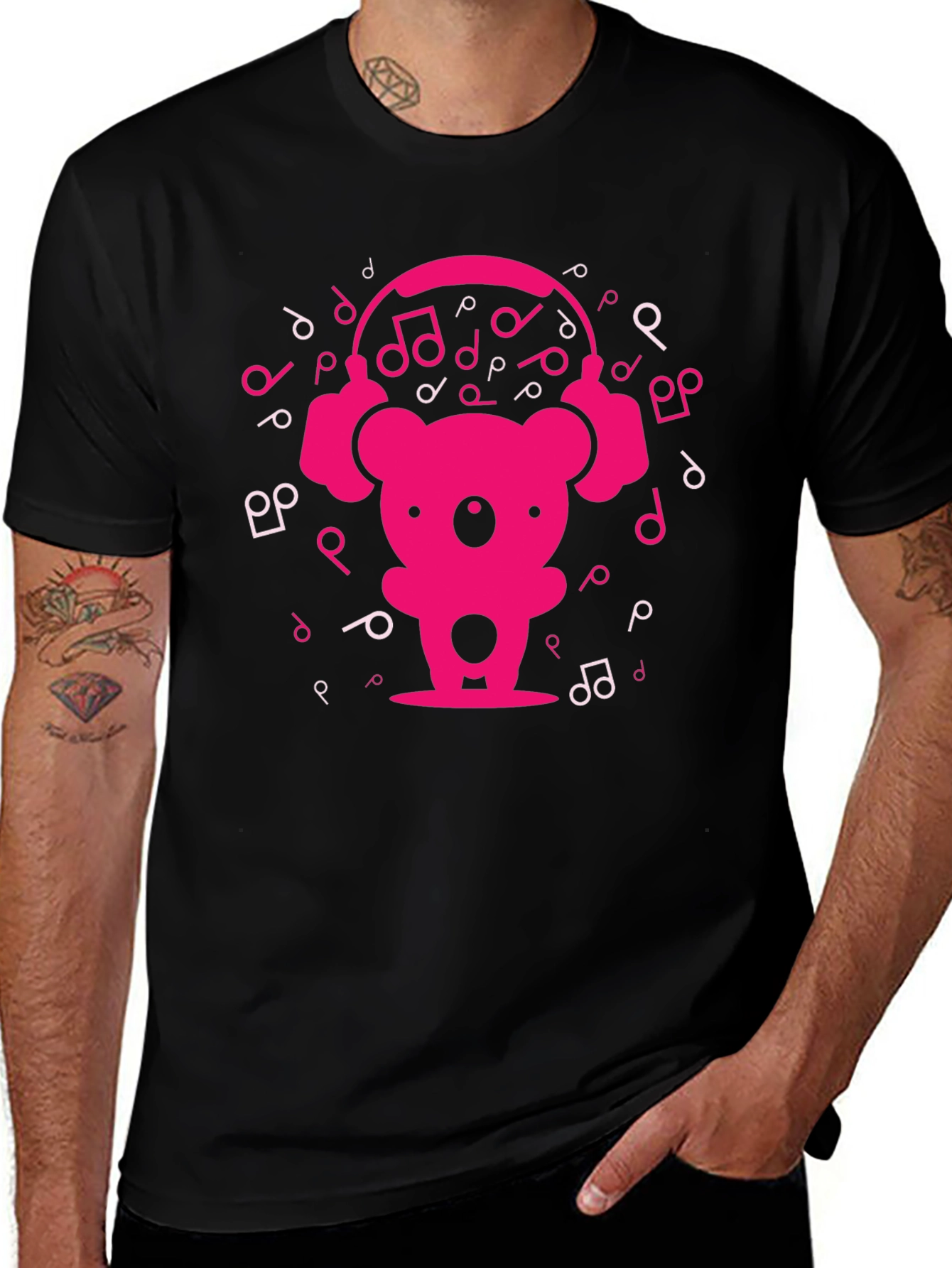 Koala DJ Graphic Tee - Trendy Music Lover Shirt