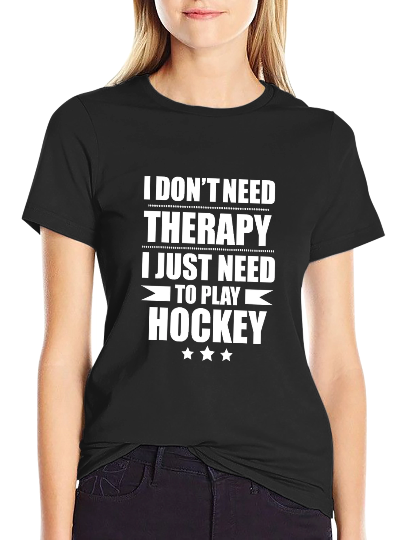Hockey Therapy T-Shirt - Funny Player Gift