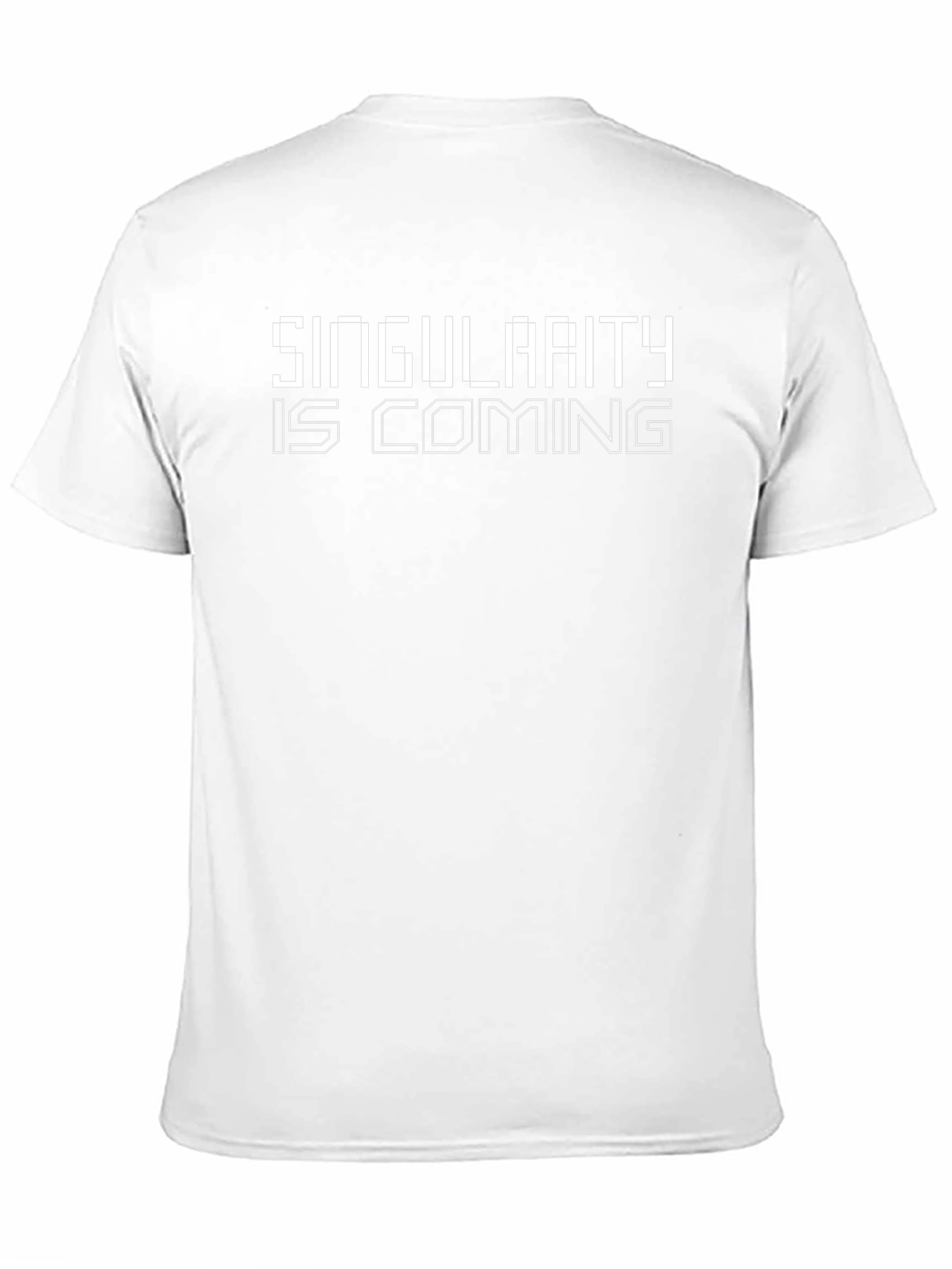 Singularity Is Coming Black Graphic T-Shirt