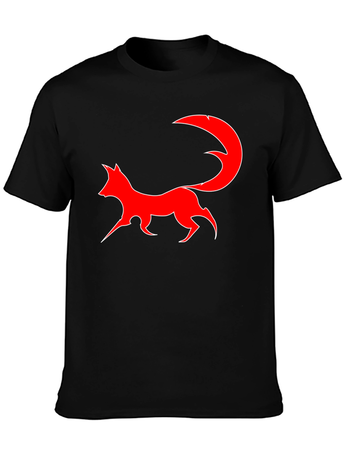Fox Silhouette Graphic Tee - Black