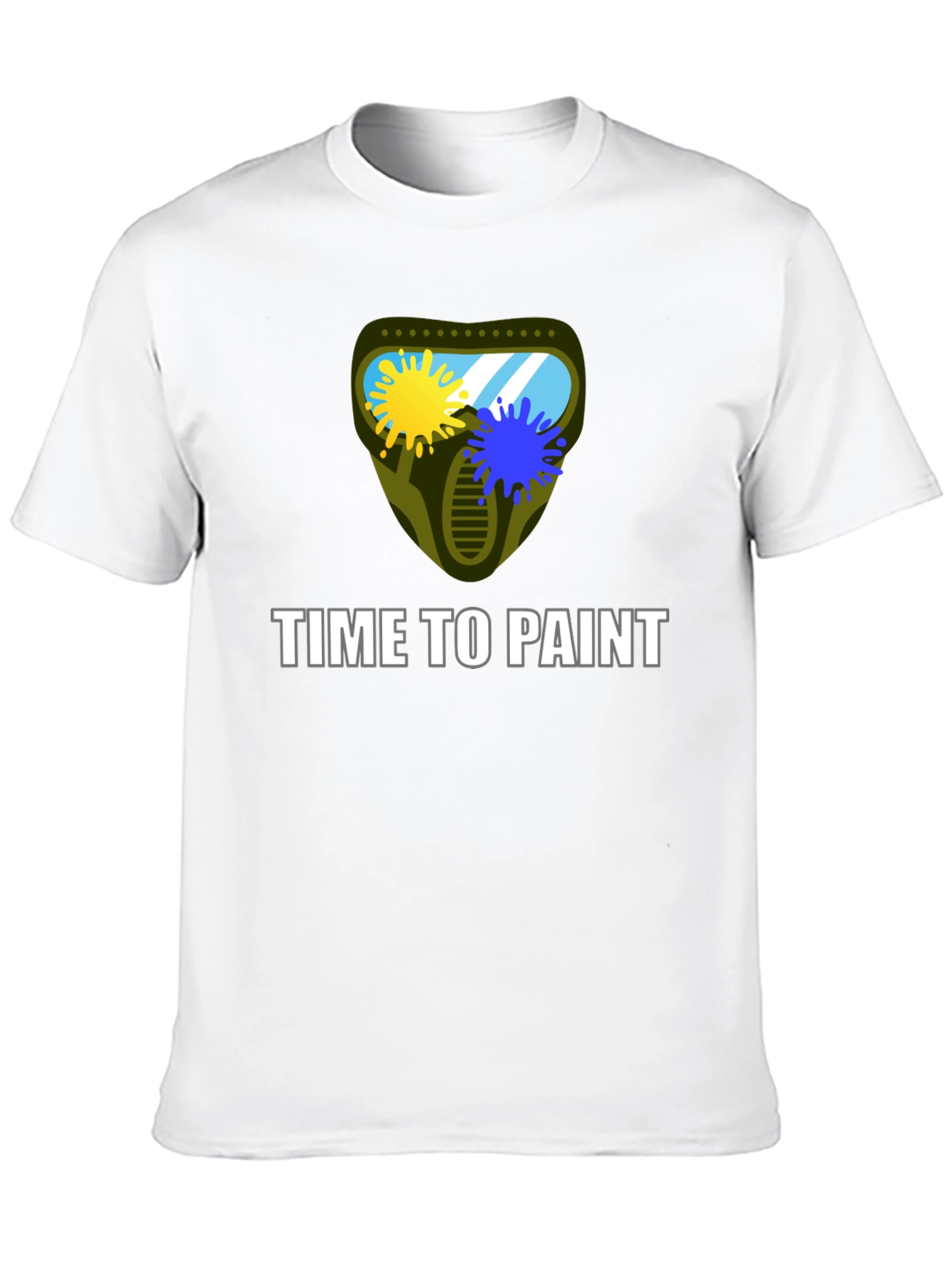 Time to Paint Graphic T-Shirt - Black Cotton Tee