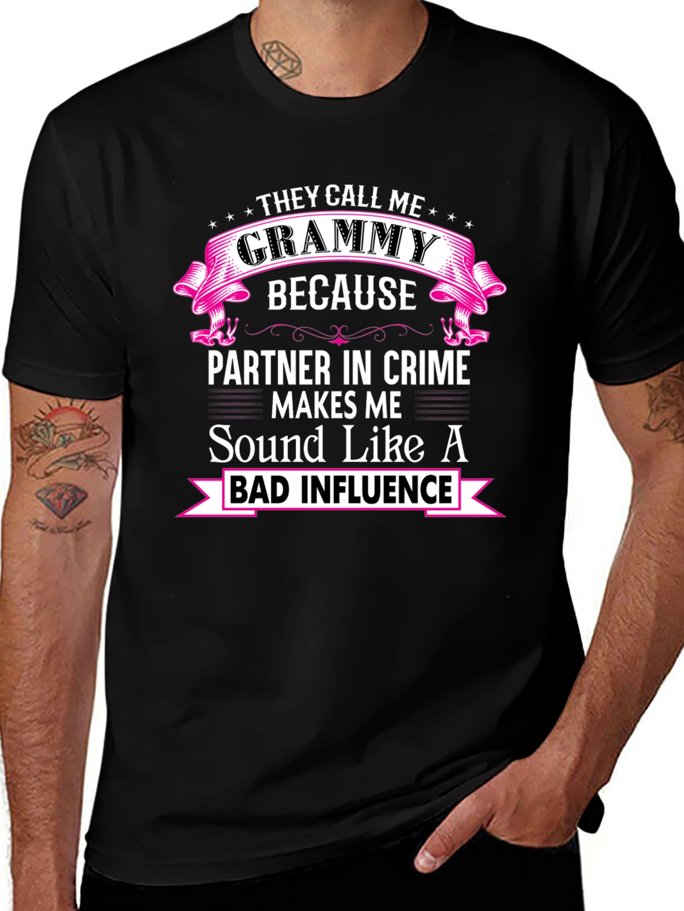 Funny Grammy Bad Influence T-Shirt
