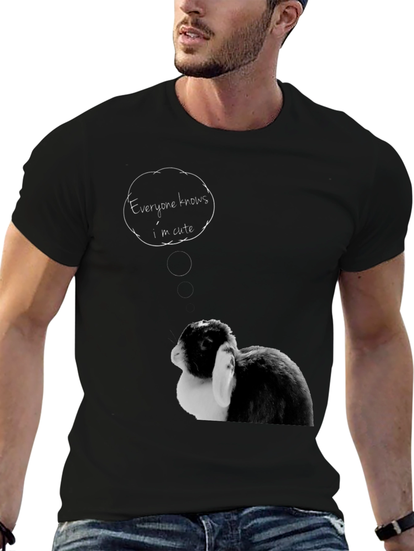 Cute Bunny T-Shirt - Everyone Knows Im Cute