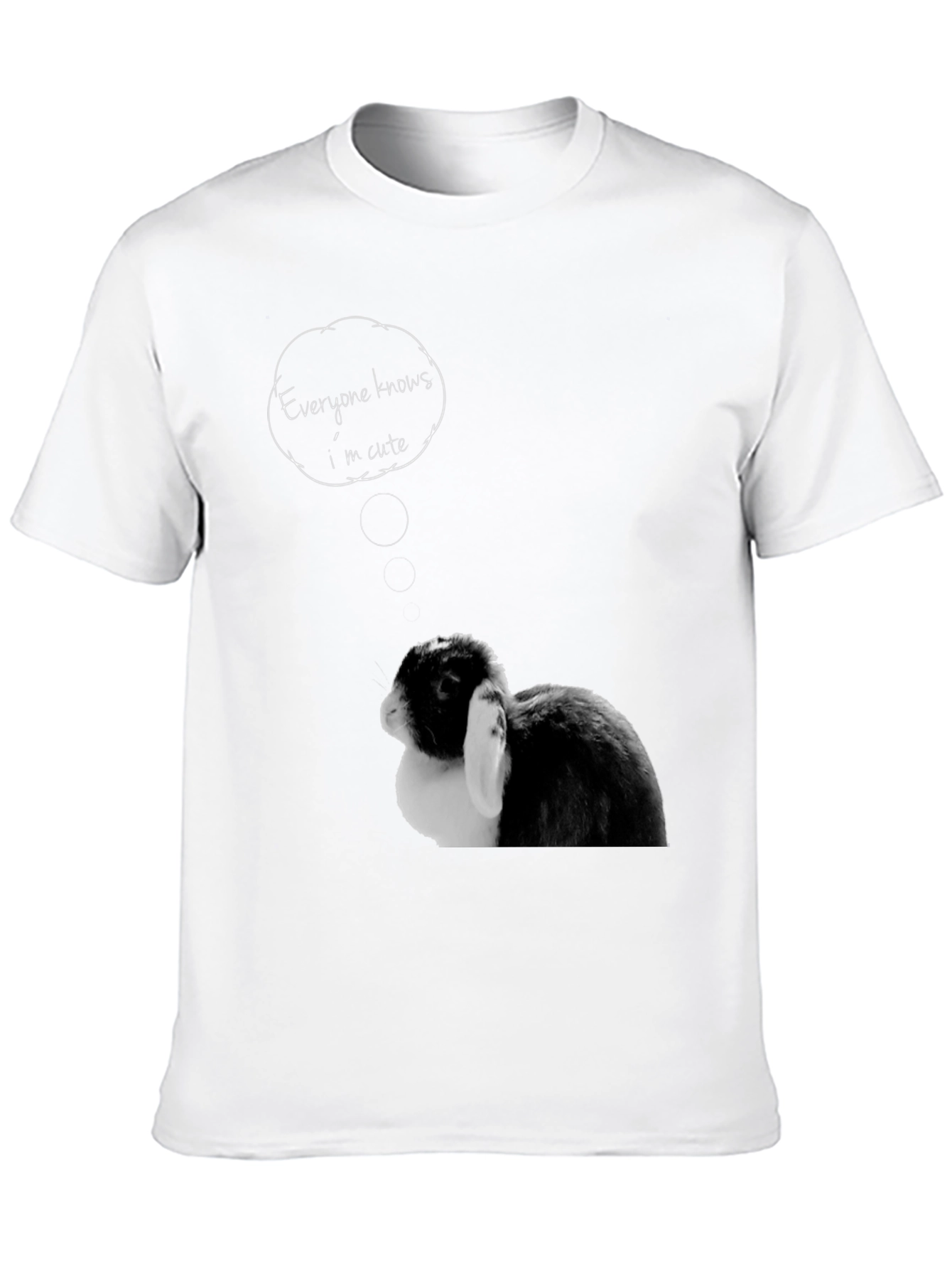 Cute Bunny T-Shirt - Everyone Knows Im Cute