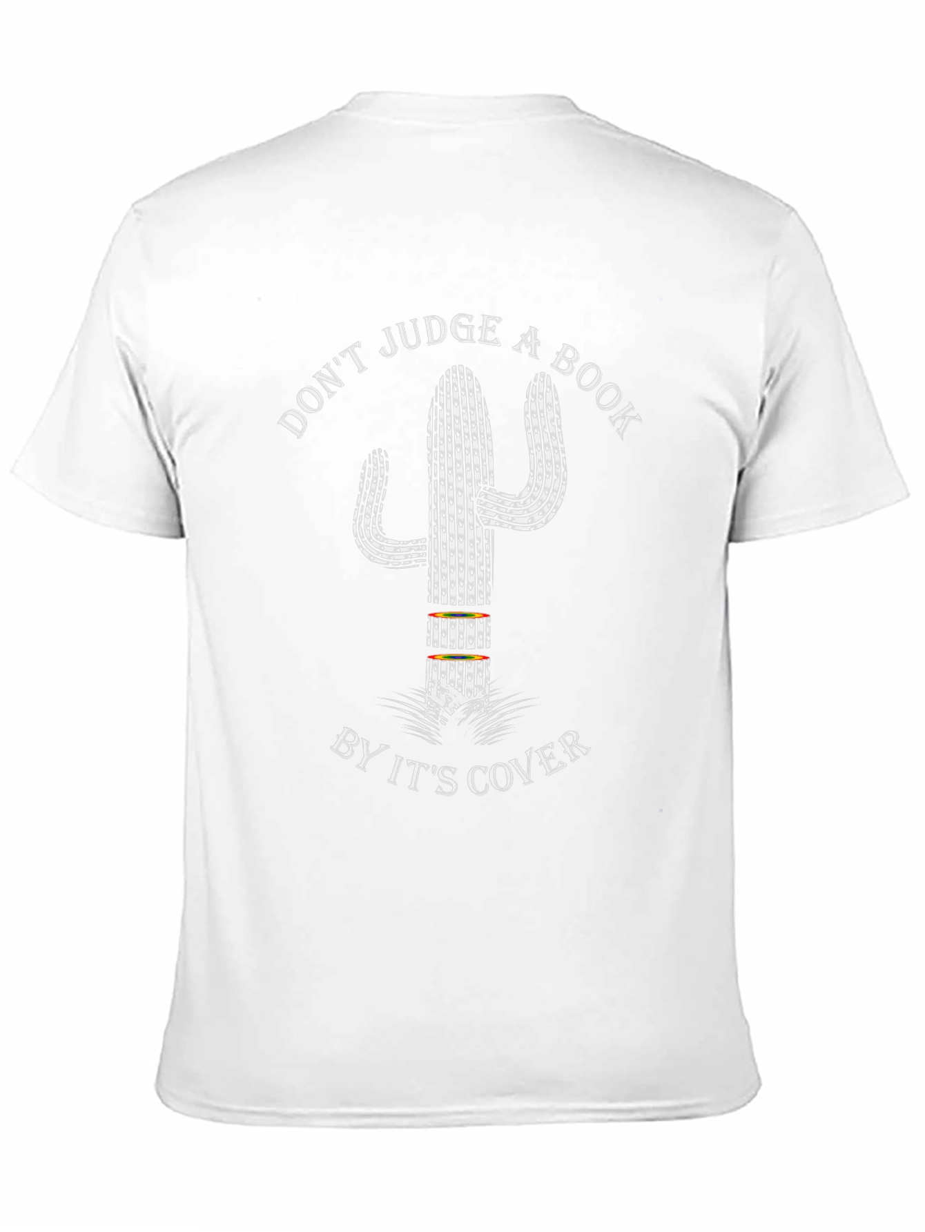 Dont Judge a Book by Its Cover Cactus T-Shirt