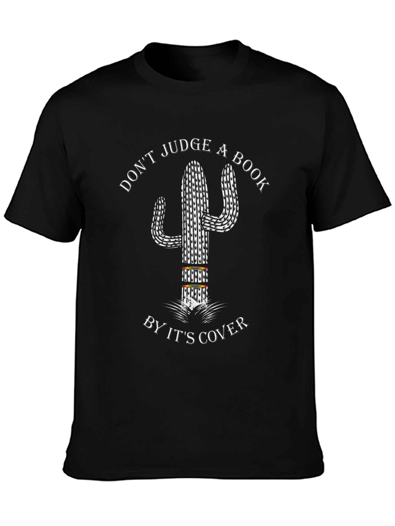 Dont Judge a Book by Its Cover Cactus T-Shirt