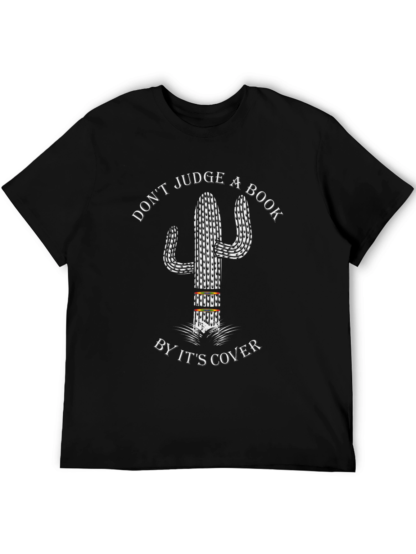 Dont Judge a Book by Its Cover Cactus T-Shirt