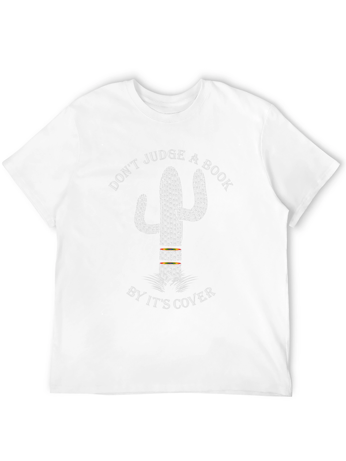 Dont Judge a Book by Its Cover Cactus T-Shirt