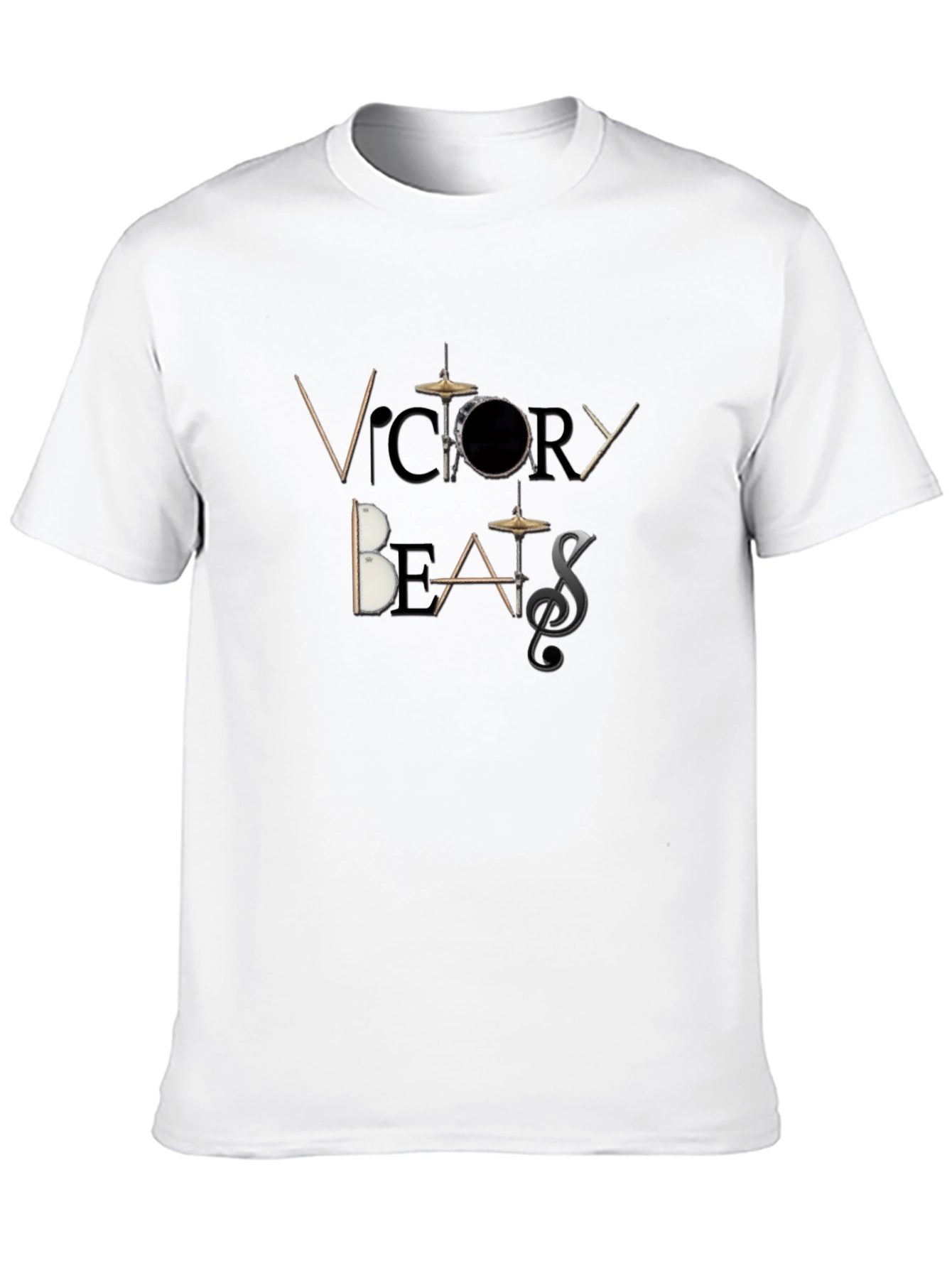 Victory Beats Black Graphic T-Shirt