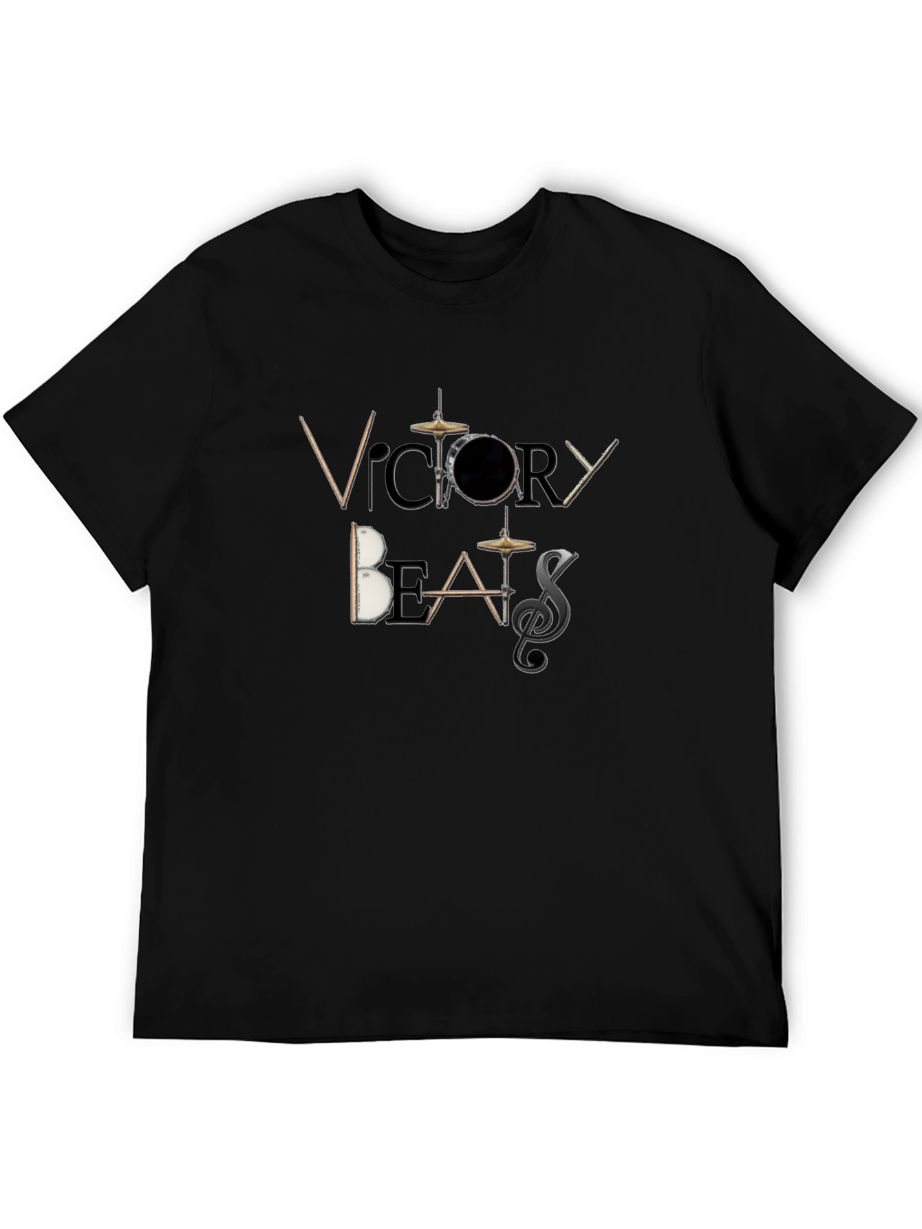 Victory Beats Black Graphic T-Shirt